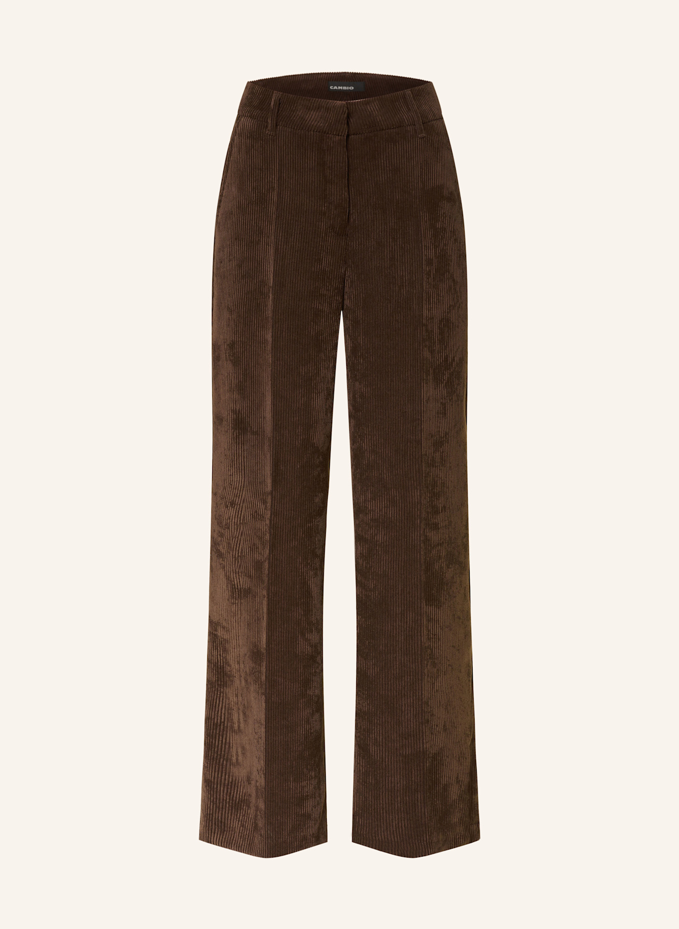 CAMBIO Marlenehose AMELIE aus Cord: DUNKELBRAUN