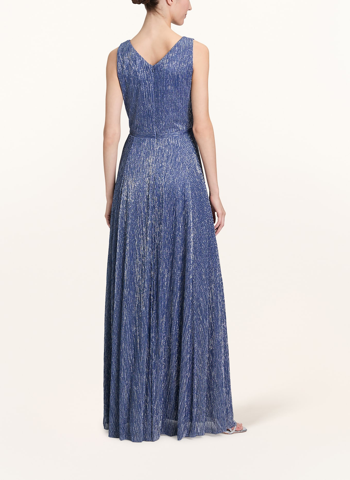 Vera Mont Abendkleid mit Glitzergarn: DUNKELBLAU / SILBER