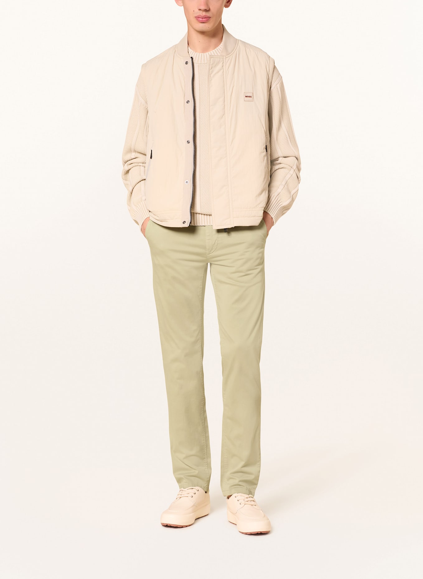 BOSS Chino CHINO Slim Fit: HELLGRÜN