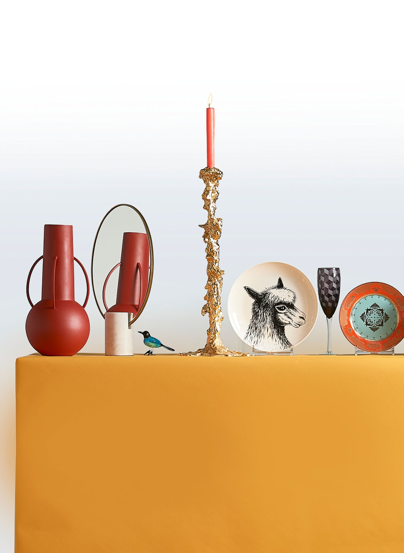 POLSPOTTEN Kerzenhalter DRIP XXL: GOLD