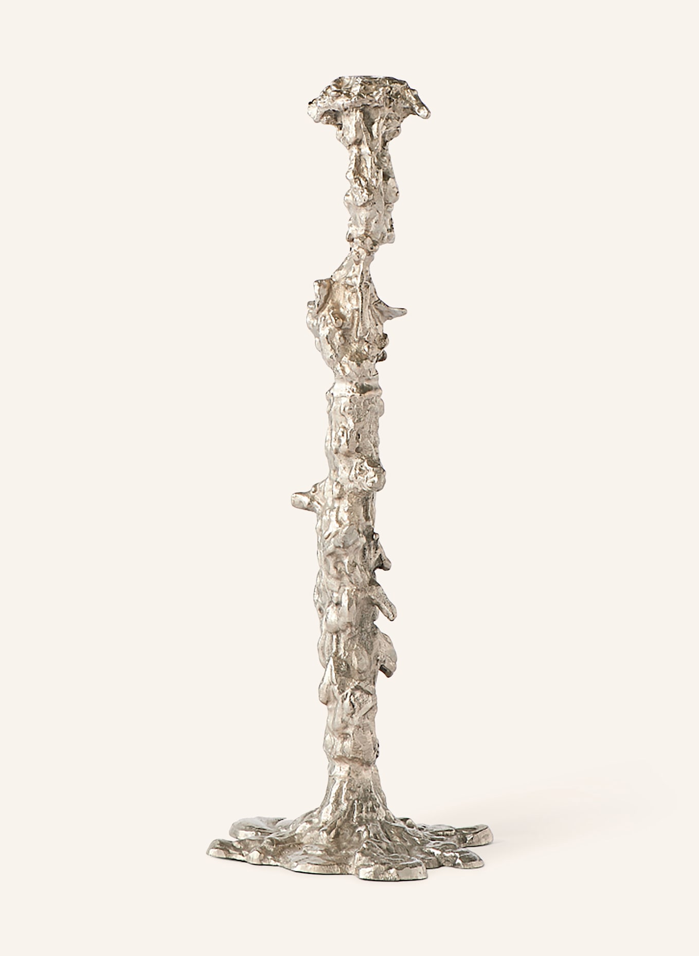 POLSPOTTEN Svícen DRIP XXL: STŘÍBRNÁ