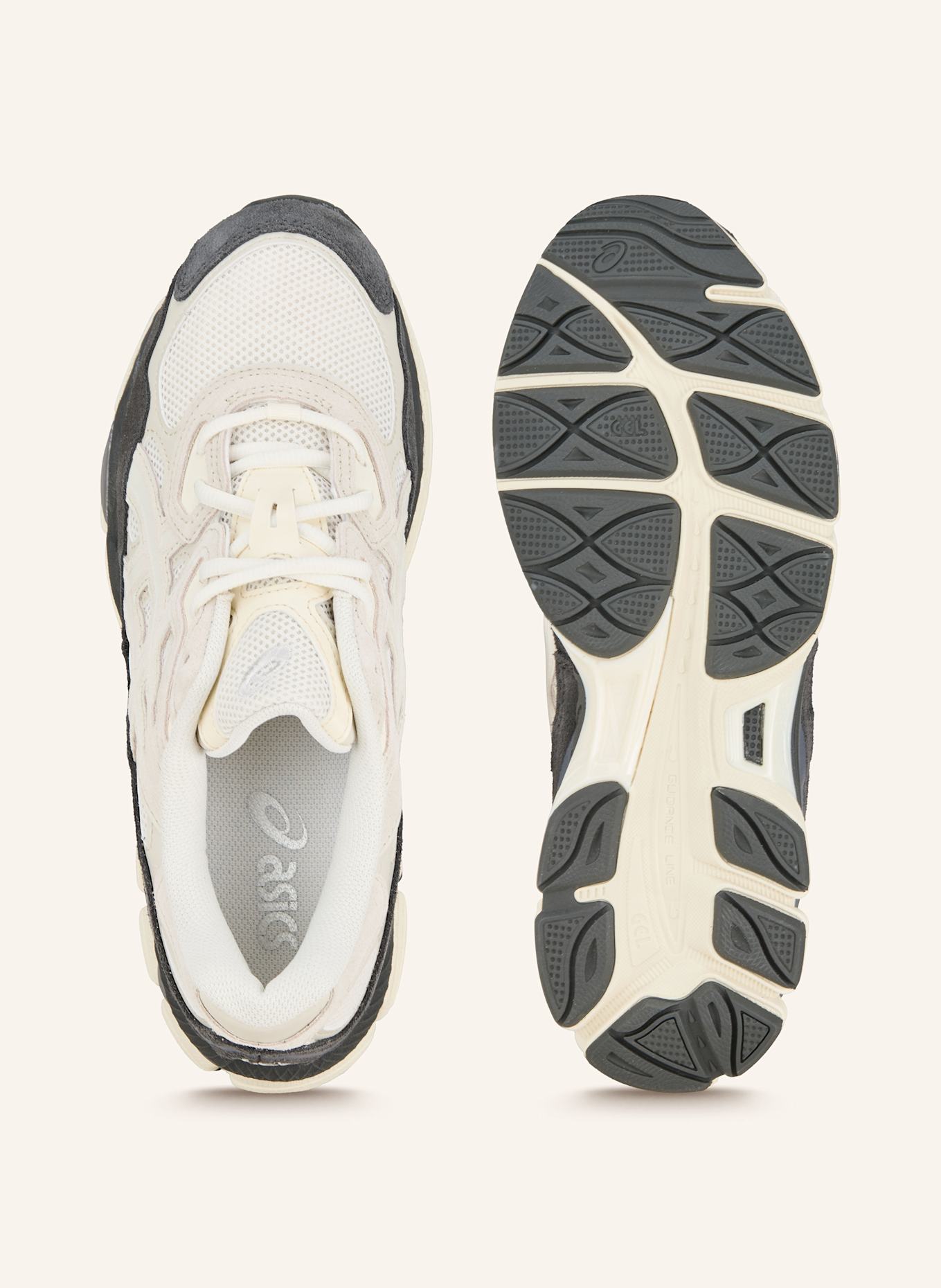 ASICS Sneaker GEL-NYC: CREME/ DUNKELGRAU