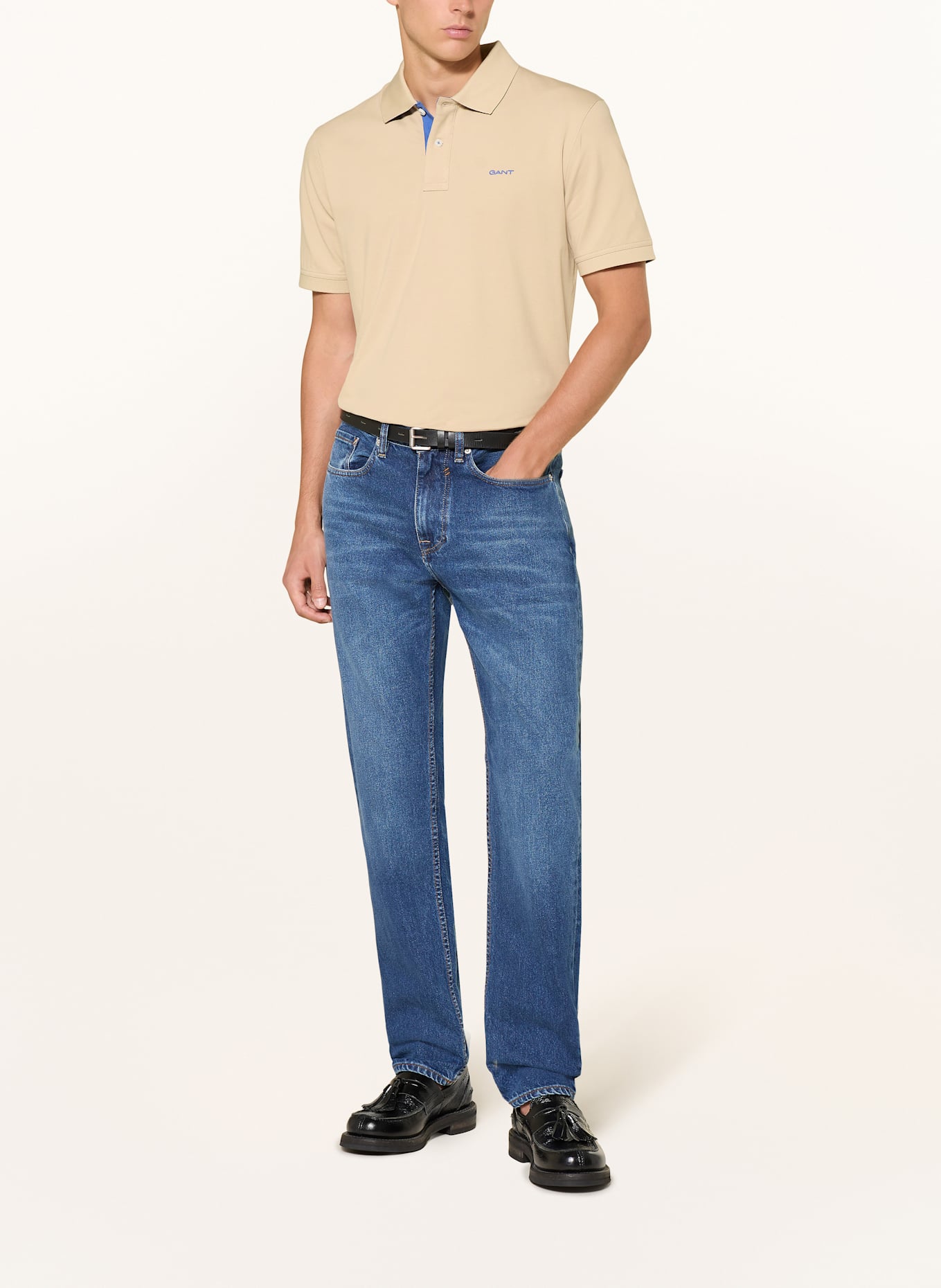 GANT Piqué-Poloshirt: BEIGE