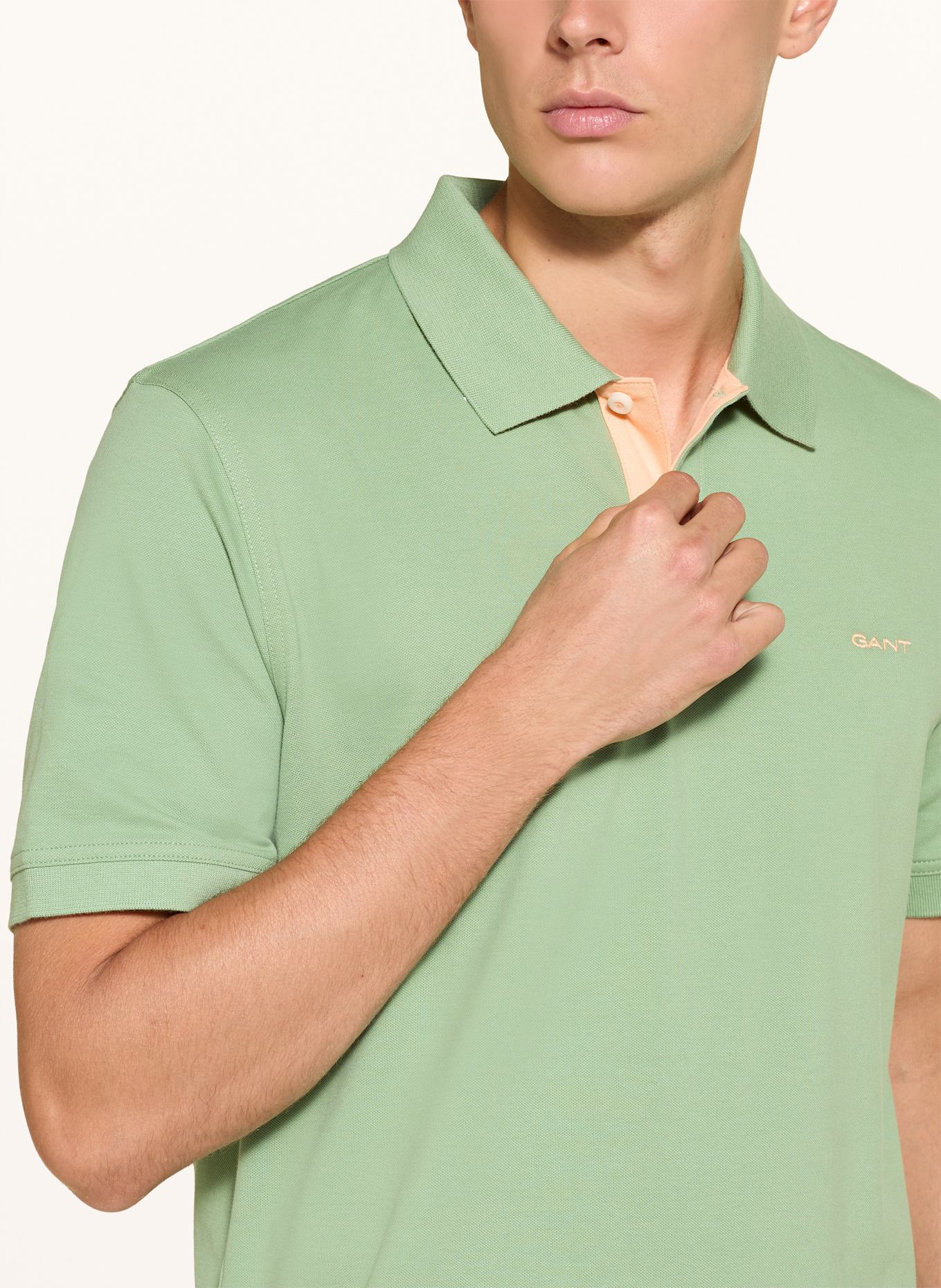 GANT Piqué-Poloshirt: HELLGRÜN