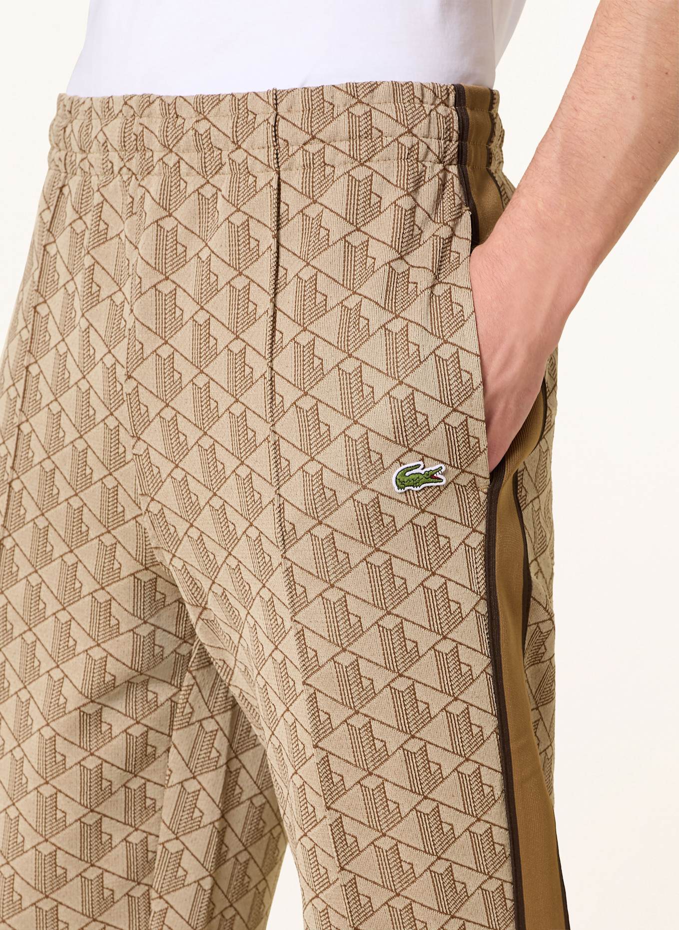 LACOSTE Track Pants: HELLBRAUN/ BRAUN