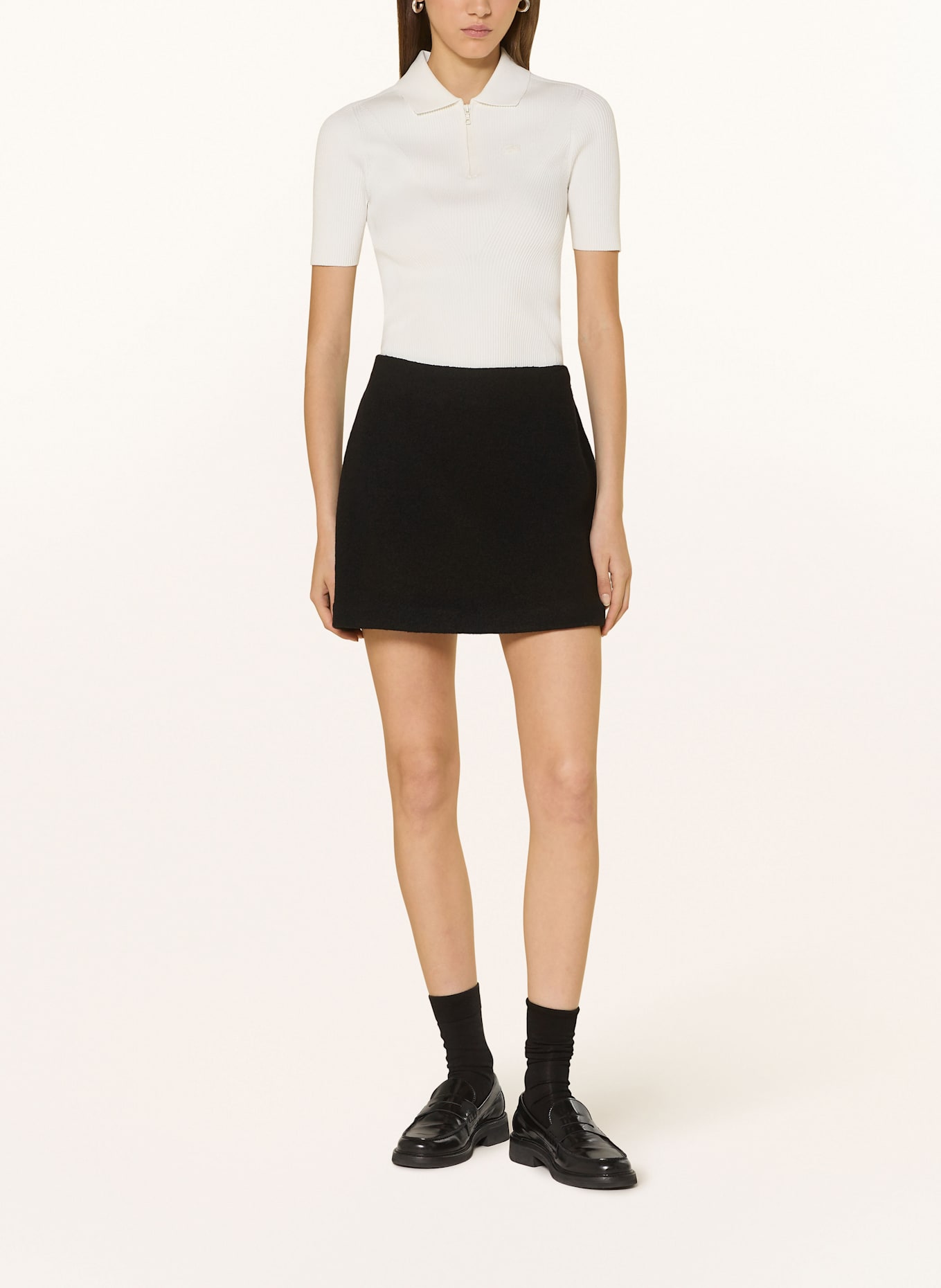 LACOSTE Strickshirt: ECRU