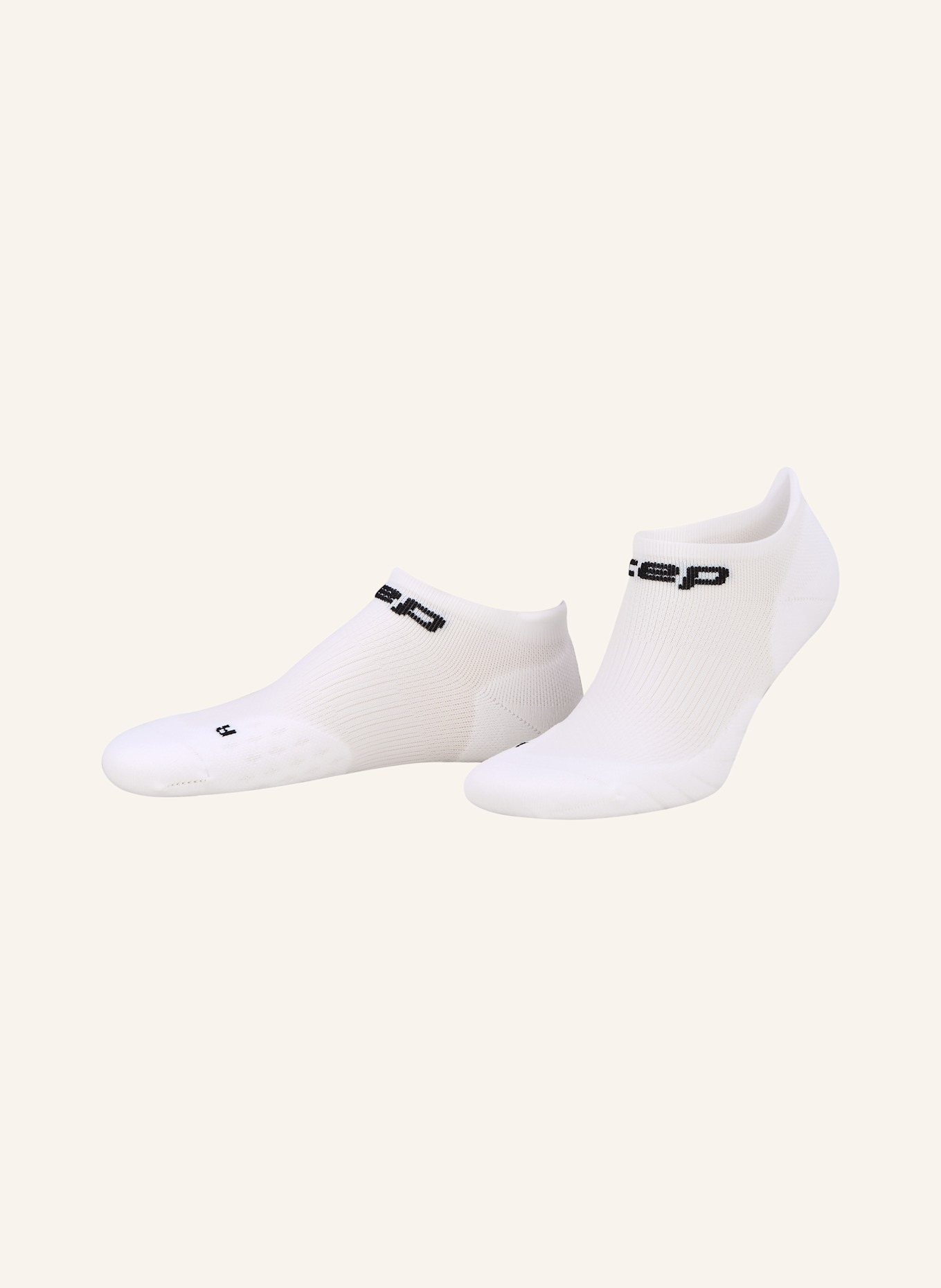 cep Běžecké ponožky CORE RUN COMPRESSION SOCKS NO SHOW: 350 white