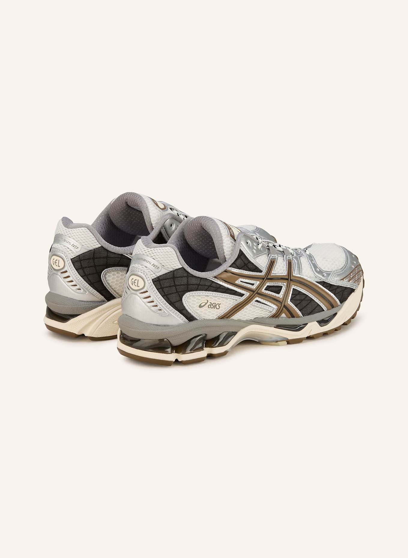 ASICS Sneaker GEL-NIMBUS 10.1: SILBER/ DUNKELGRAU/ KHAKI