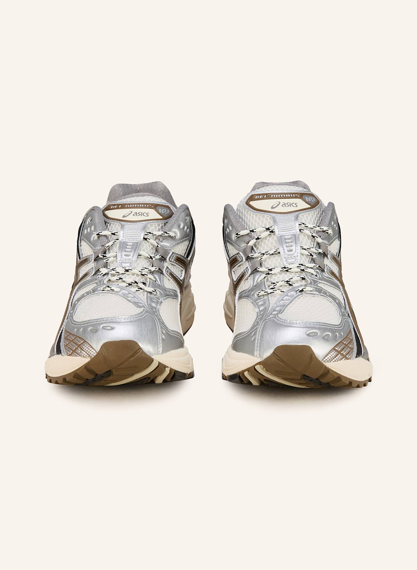 ASICS Sneaker GEL-NIMBUS 10.1: SILBER/ DUNKELGRAU/ KHAKI