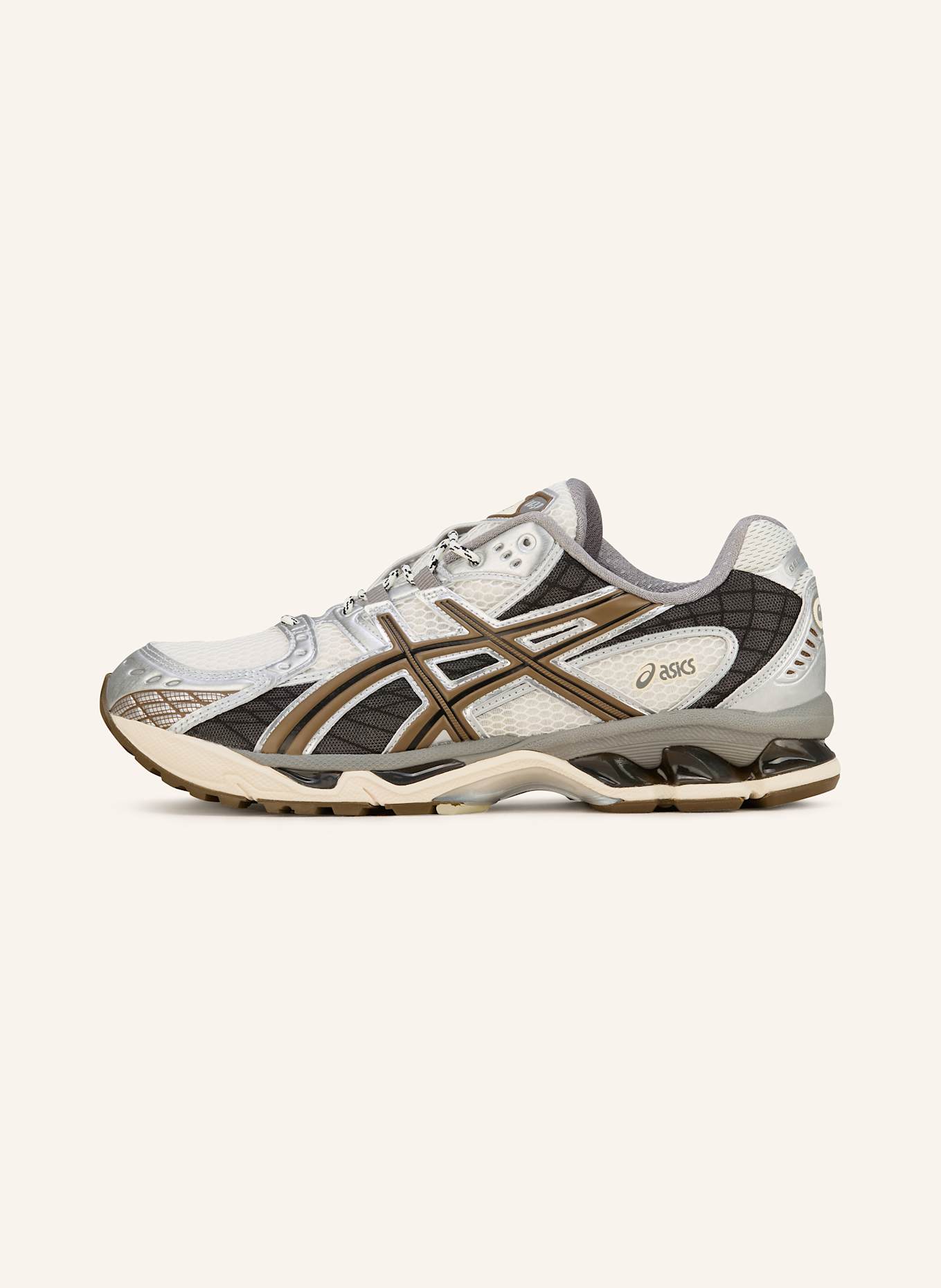 ASICS Sneaker GEL-NIMBUS 10.1: SILBER/ DUNKELGRAU/ KHAKI