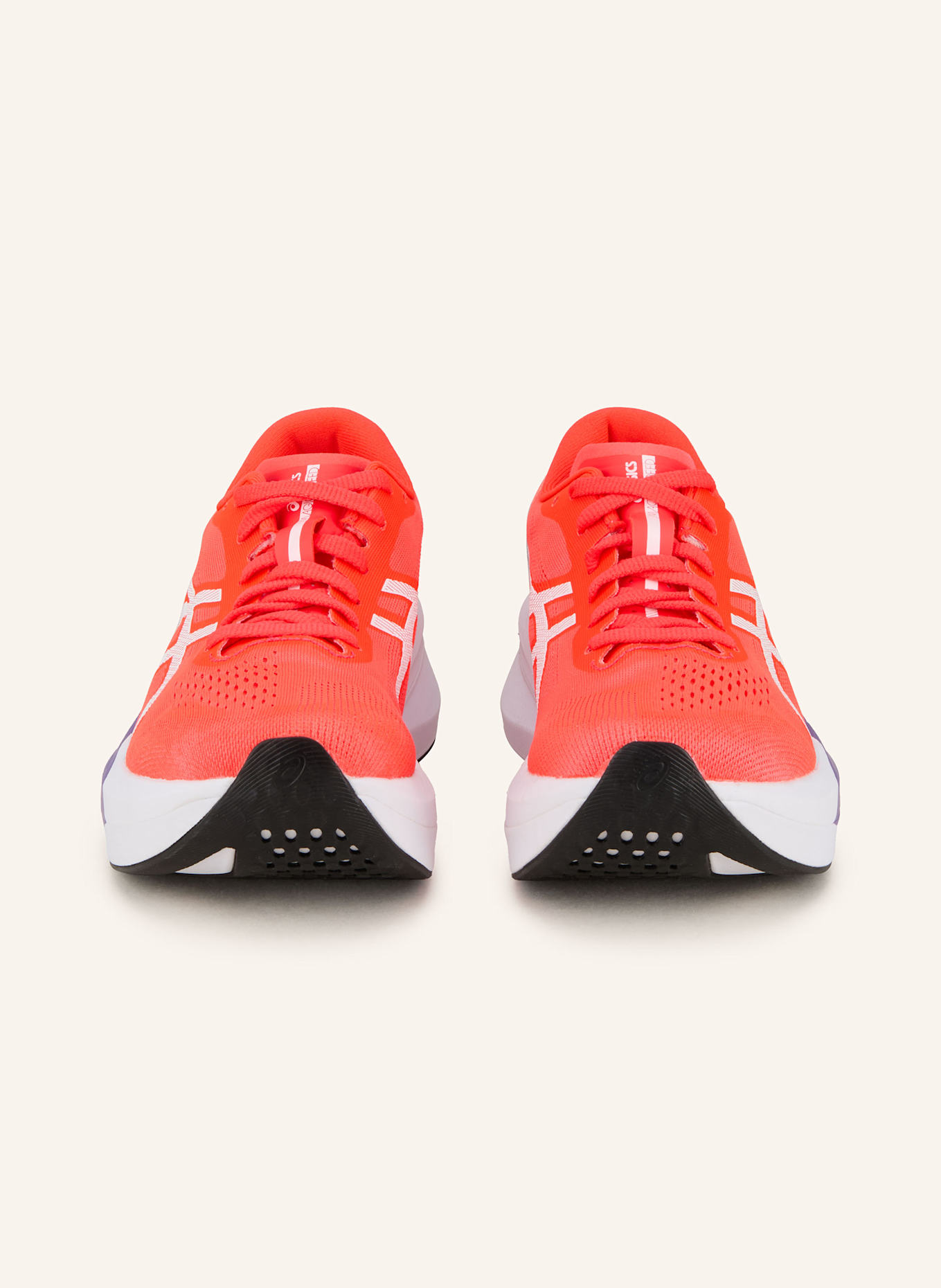 ASICS Laufschuhe MAGIC SPEED 4: NEONROT/ WEISS