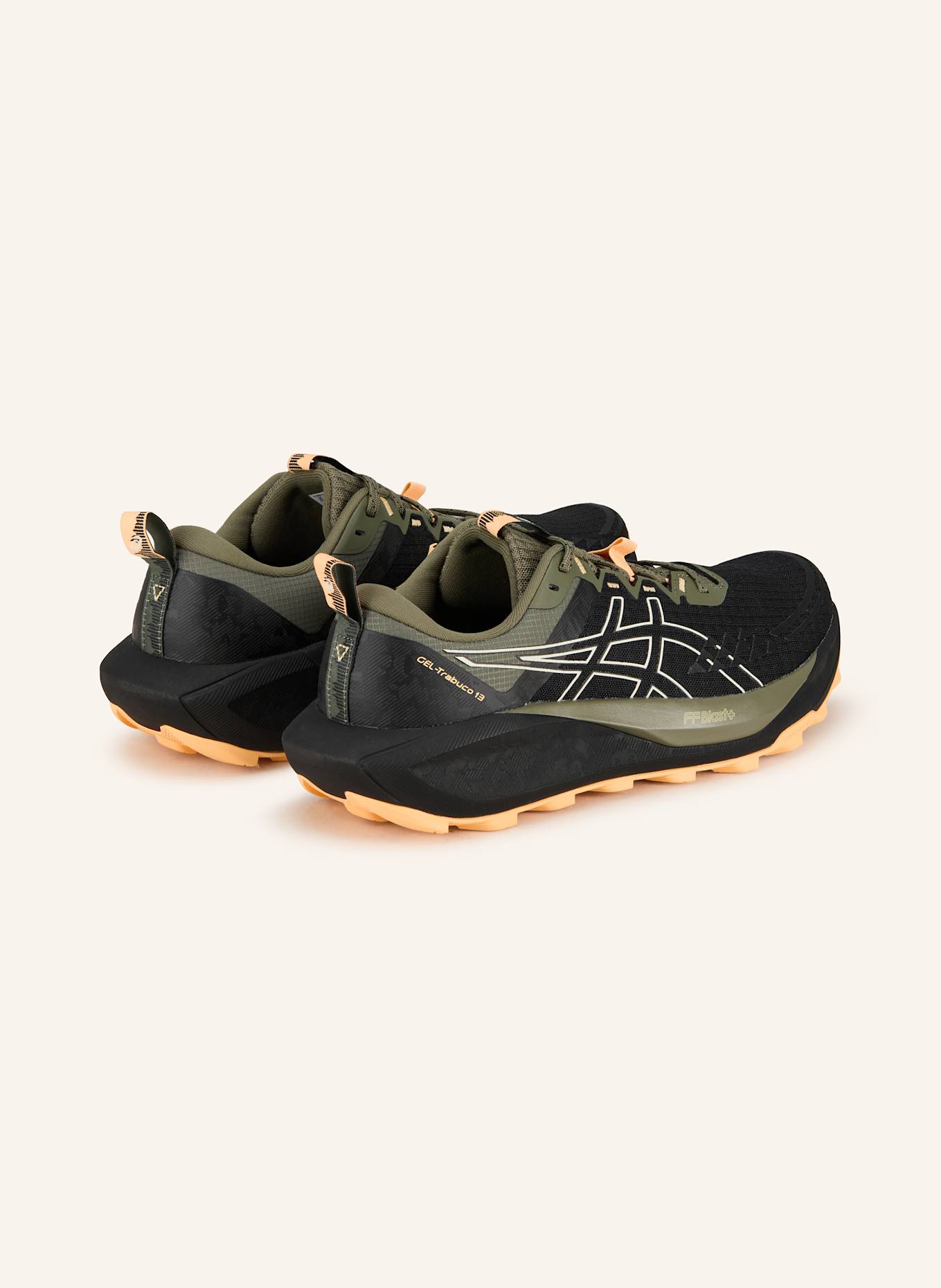 ASICS Trailové boty GEL TRABUCO 13: ČERNÁ/ KRÉMOVÁ