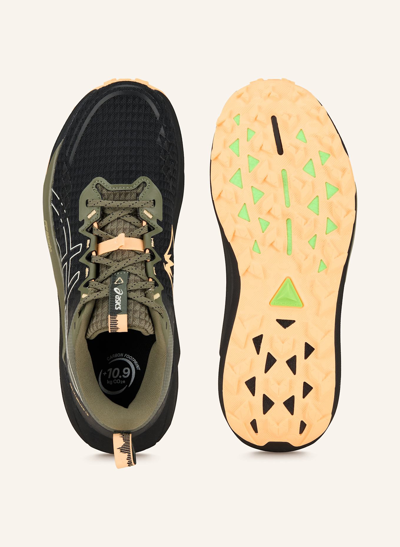 ASICS Trailové boty GEL TRABUCO 13: ČERNÁ/ KRÉMOVÁ