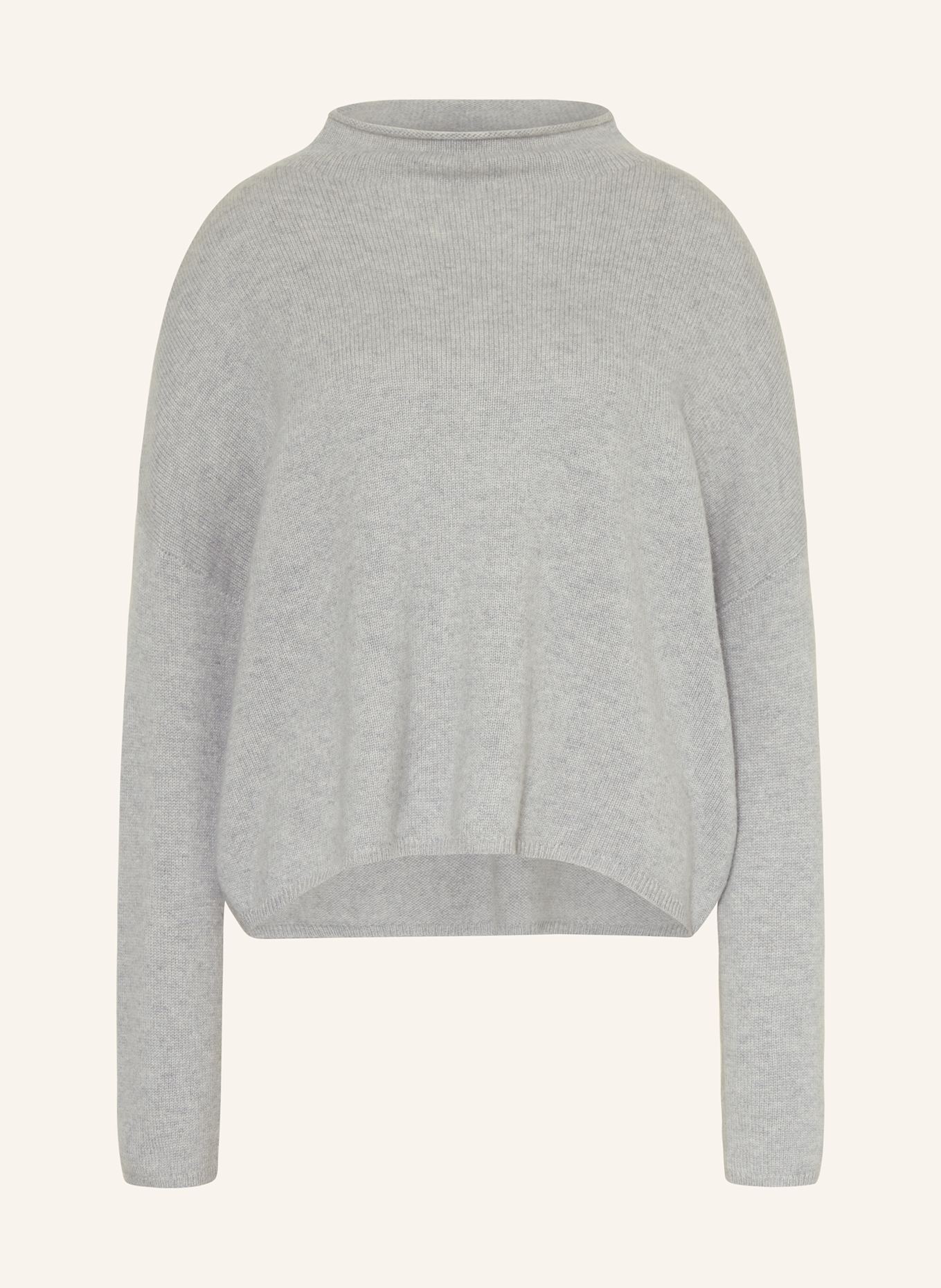 LISA YANG Cashmere-Pullover SANDY: HELLGRAU