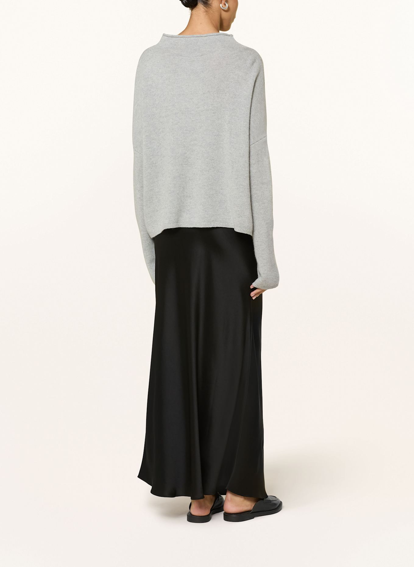 LISA YANG Cashmere-Pullover SANDY: HELLGRAU