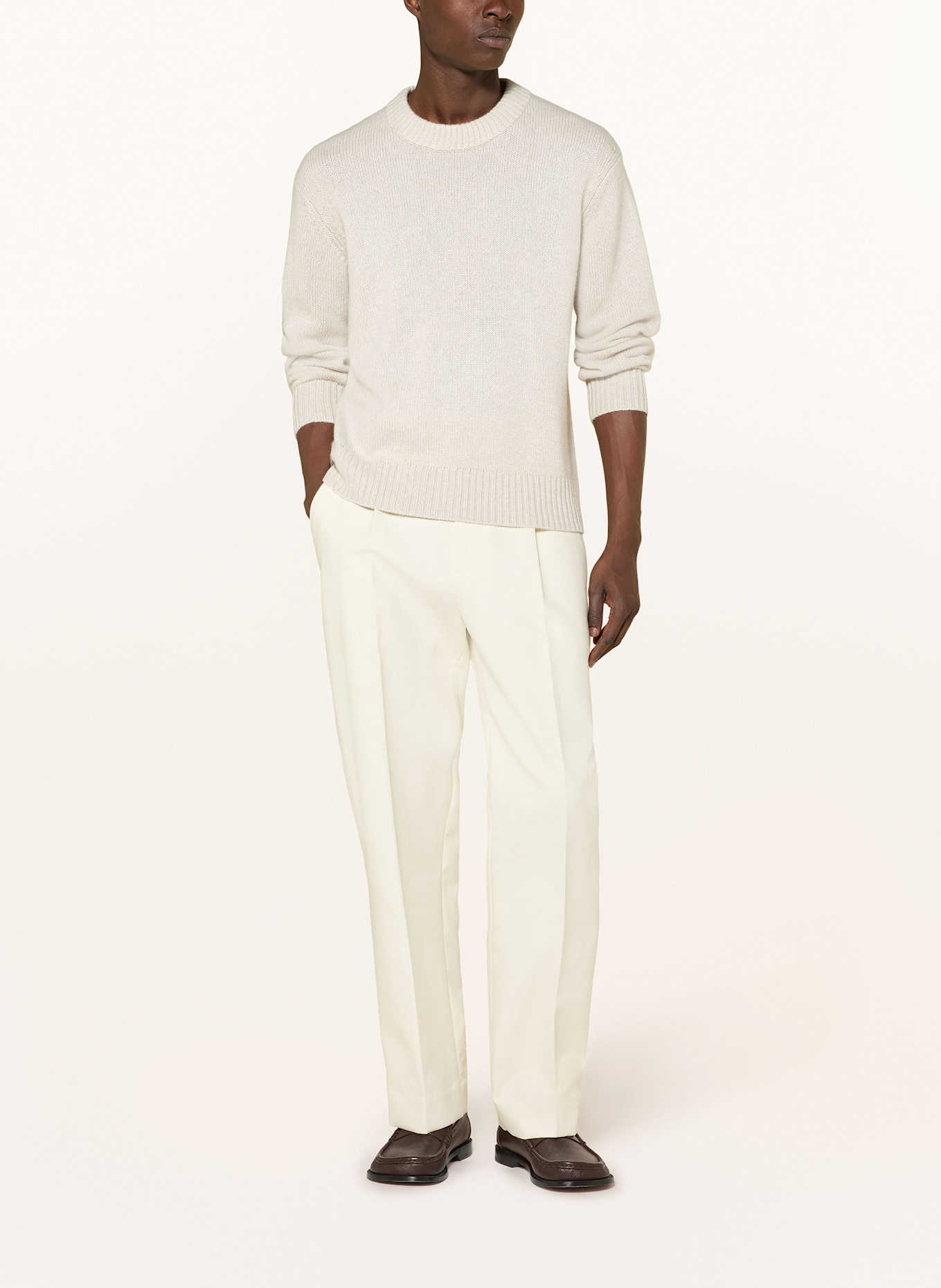 LISA YANG KRISTIAN cashmere sweater: CREAM