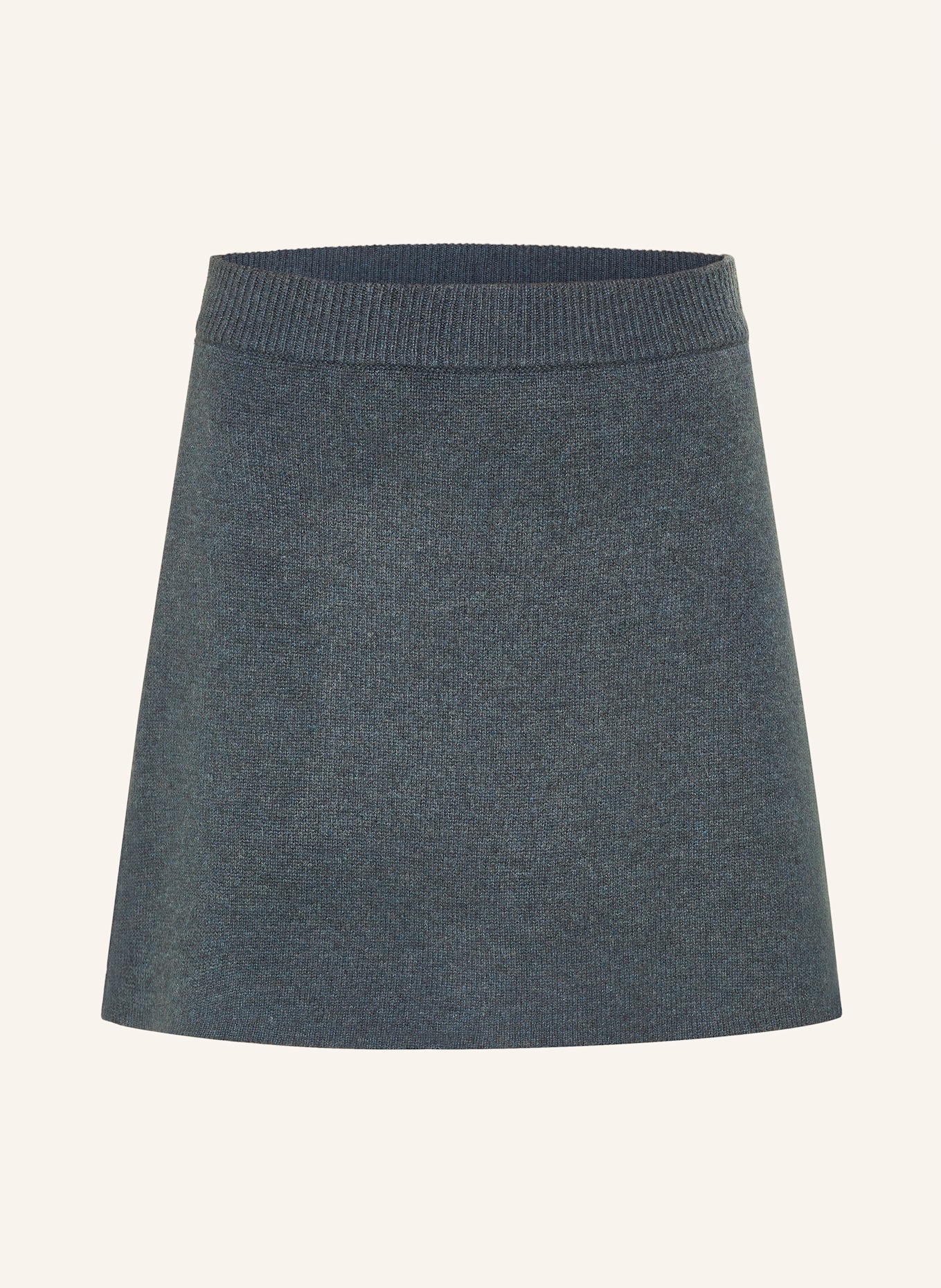 LISA YANG Strickrock CLARE aus Cashmere: DUNKELGRAU