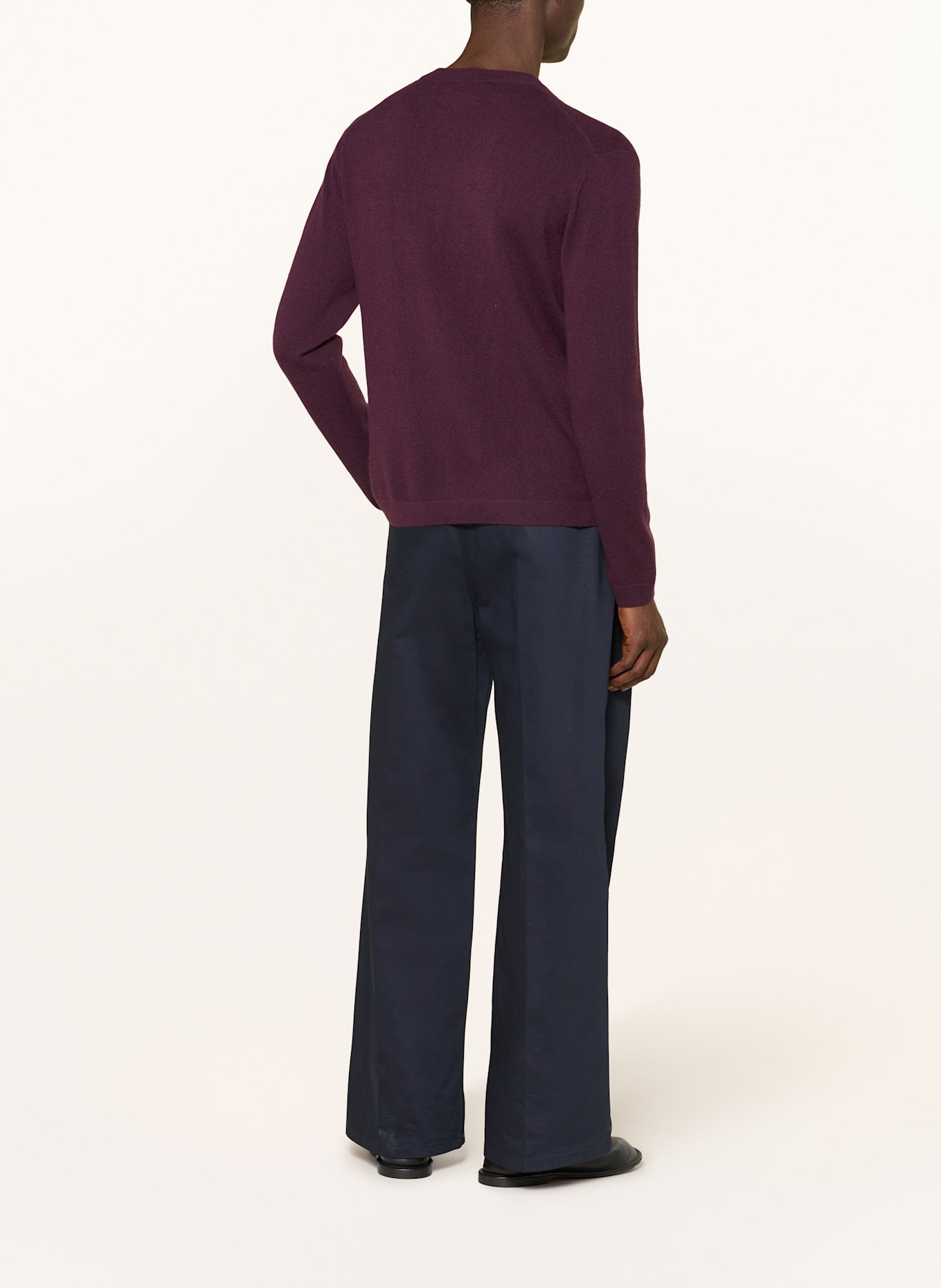 LISA YANG Cashmere-Pullover MASON: DUNKELROT