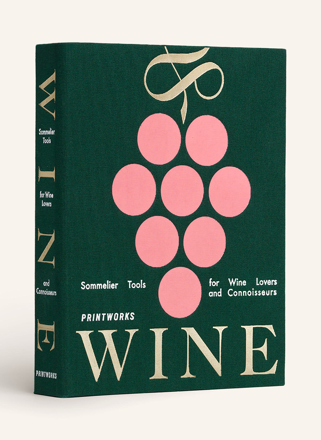 PRINTWORKS 4-tlg. Wein-Set THE ESSENTIALS: GRÜN / ROSA / SILBER