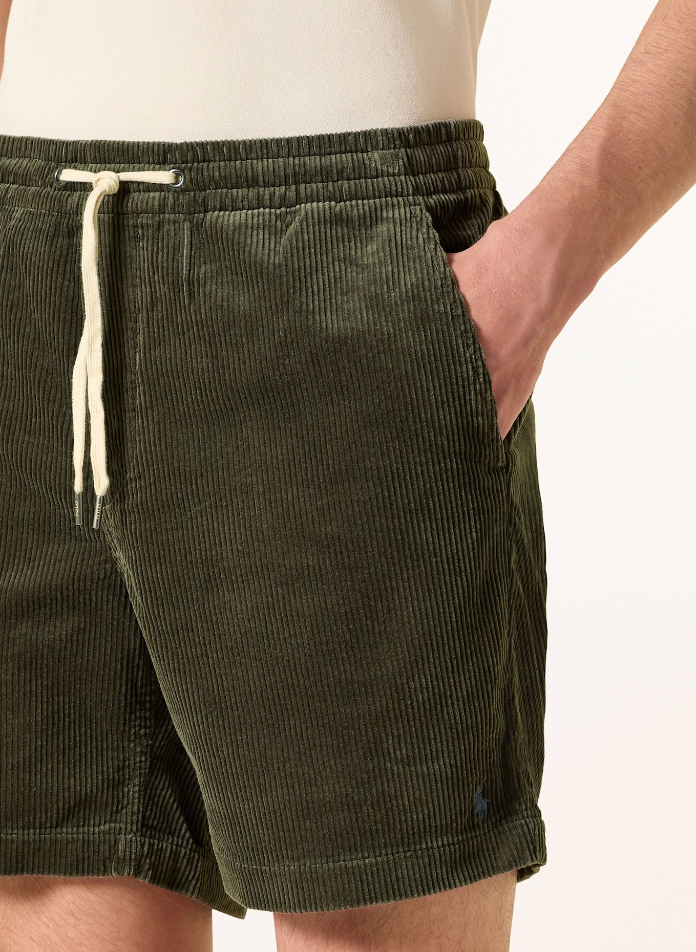 POLO RALPH LAUREN Cord-Shorts Classic Fit: DUNKELGRÜN
