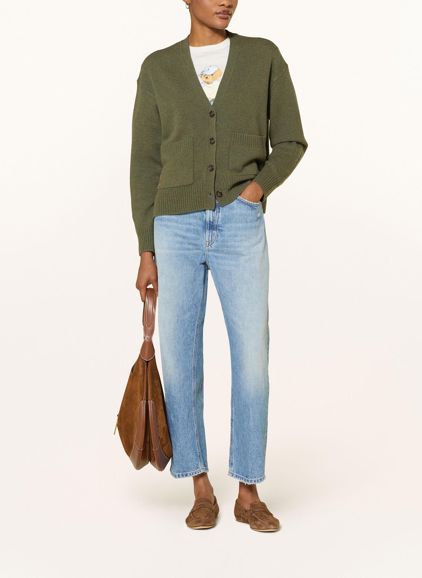 POLO RALPH LAUREN Kardigan: KHAKI