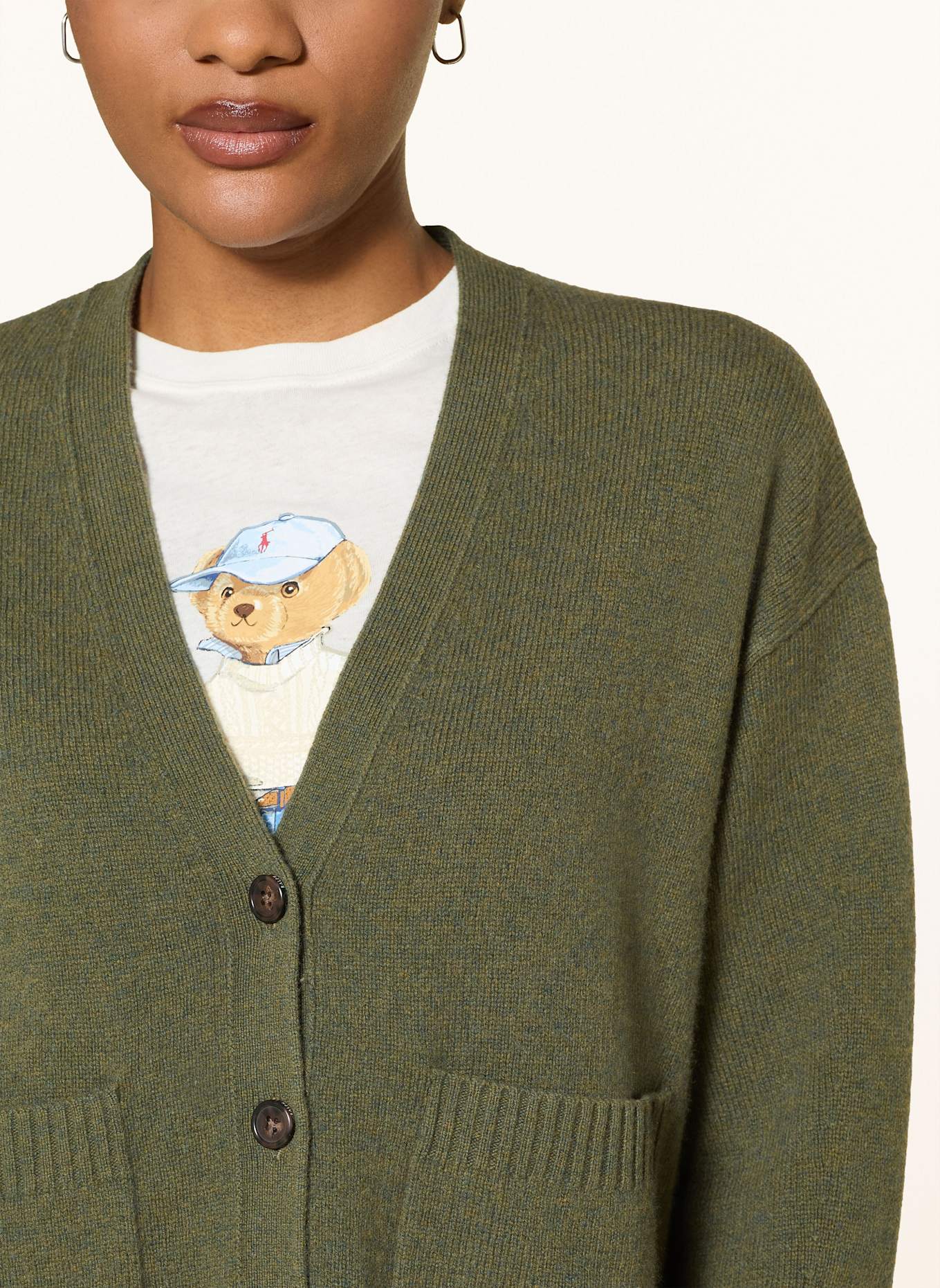 POLO RALPH LAUREN Kardigan: KHAKI