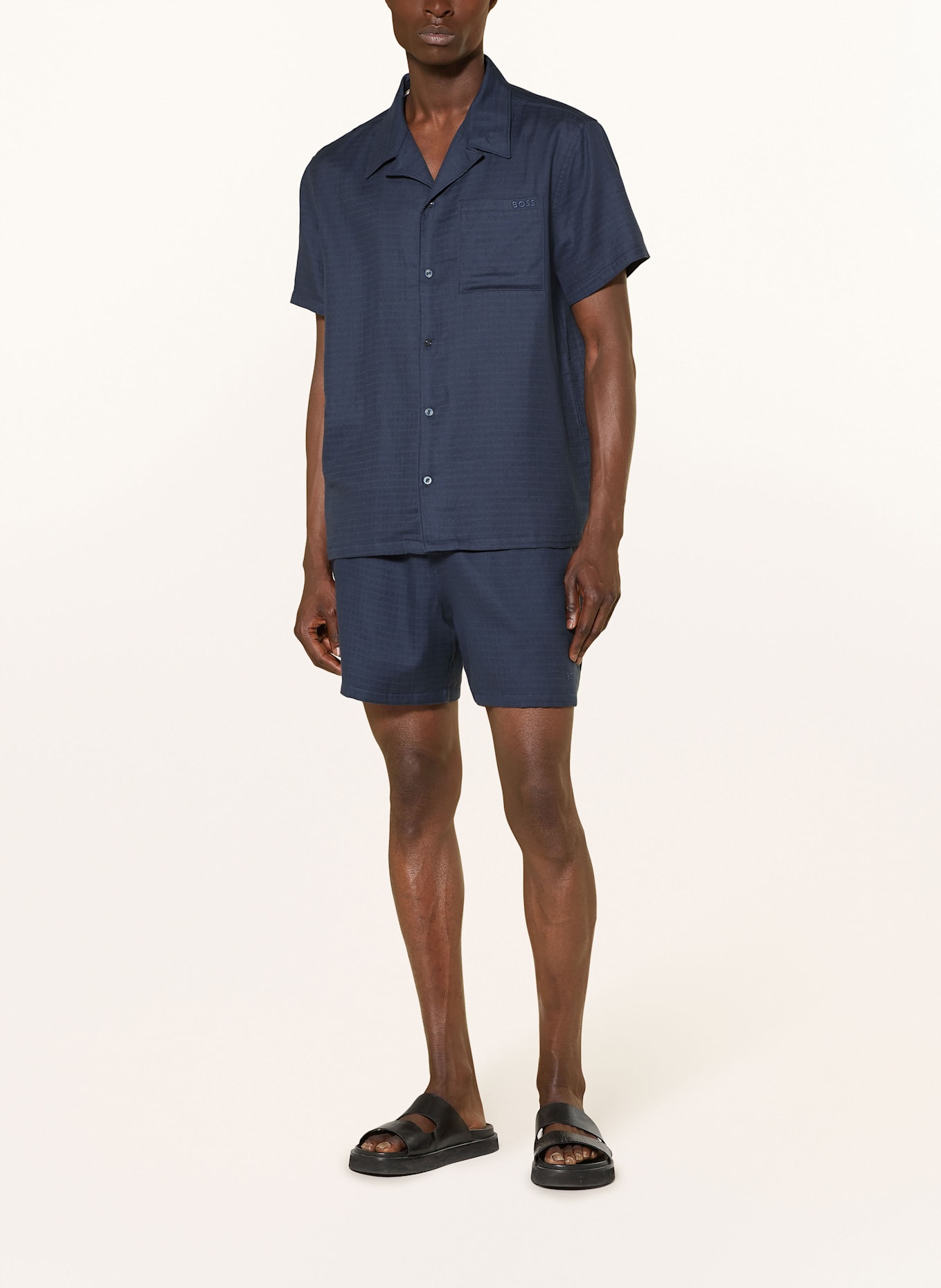 BOSS Shorts VIDA: DUNKELBLAU