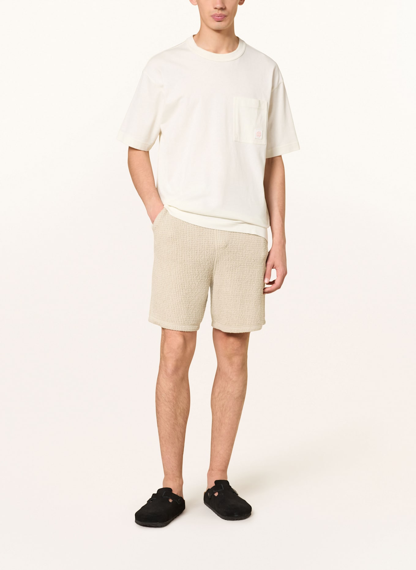 BOSS Strickshorts AMOFFLE: BEIGE