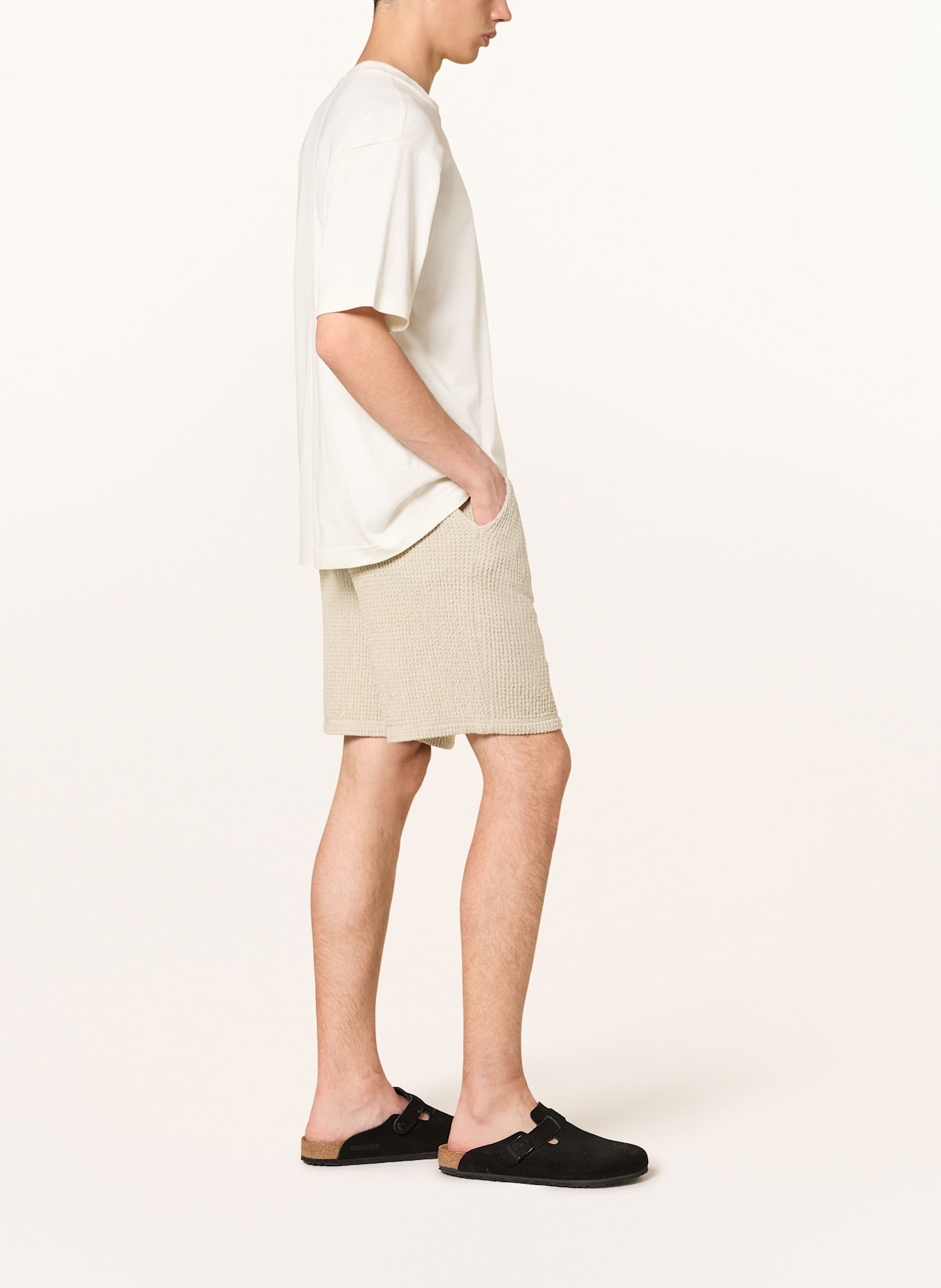 BOSS Strickshorts AMOFFLE: BEIGE