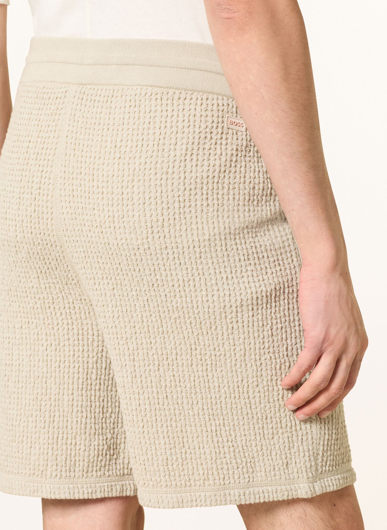 BOSS Strickshorts AMOFFLE: BEIGE