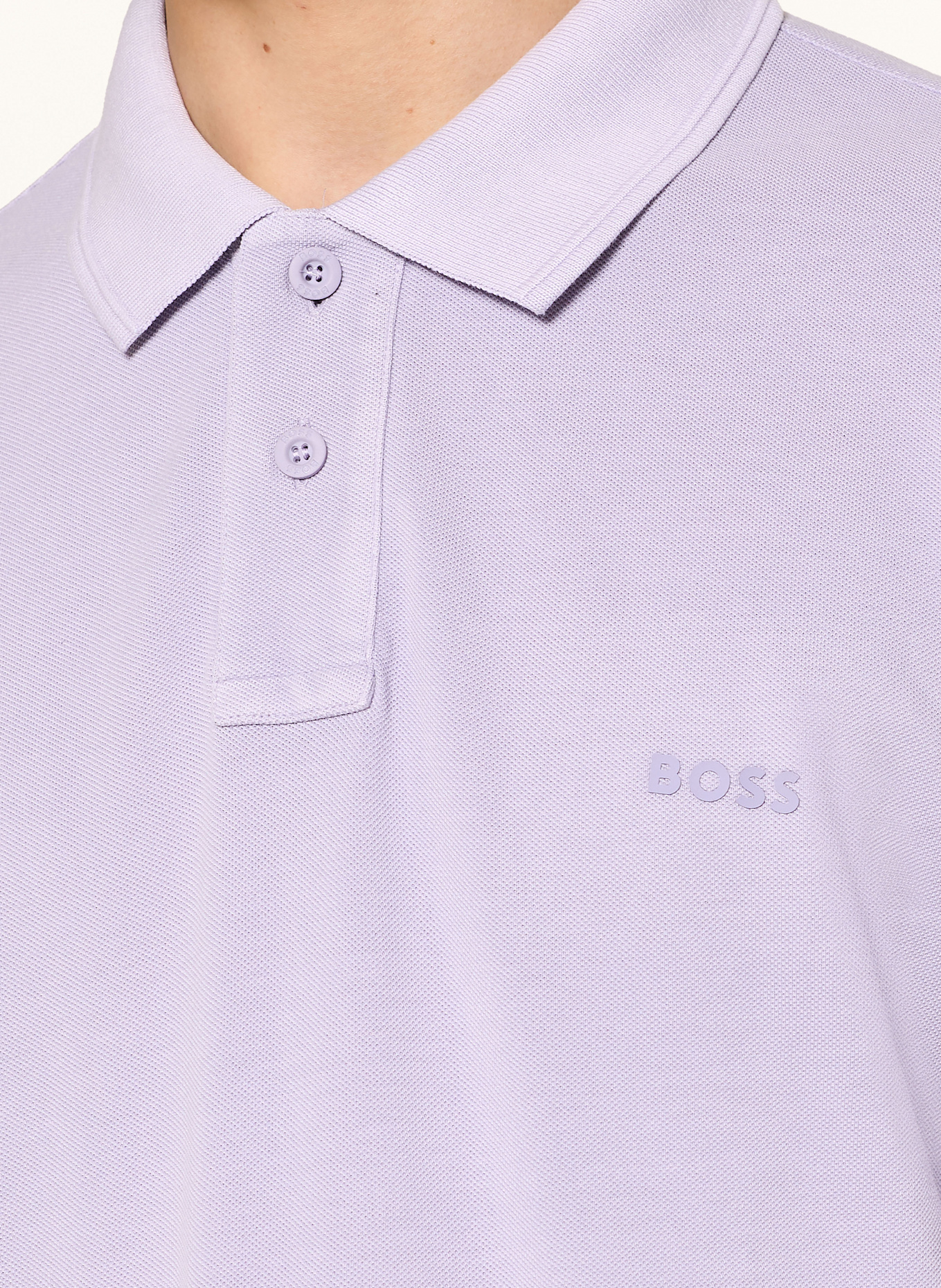 BOSS Piqué-Poloshirt PRIME: HELLLILA