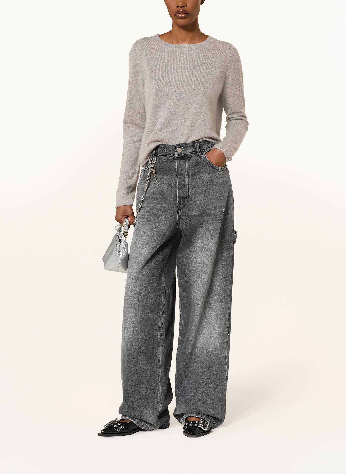 MRS & HUGS Cashmere-Pullover: BEIGE