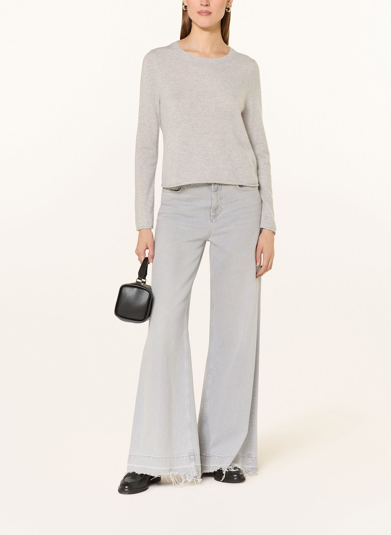 MRS & HUGS Sweter z kaszmiru: JASNOCZARY