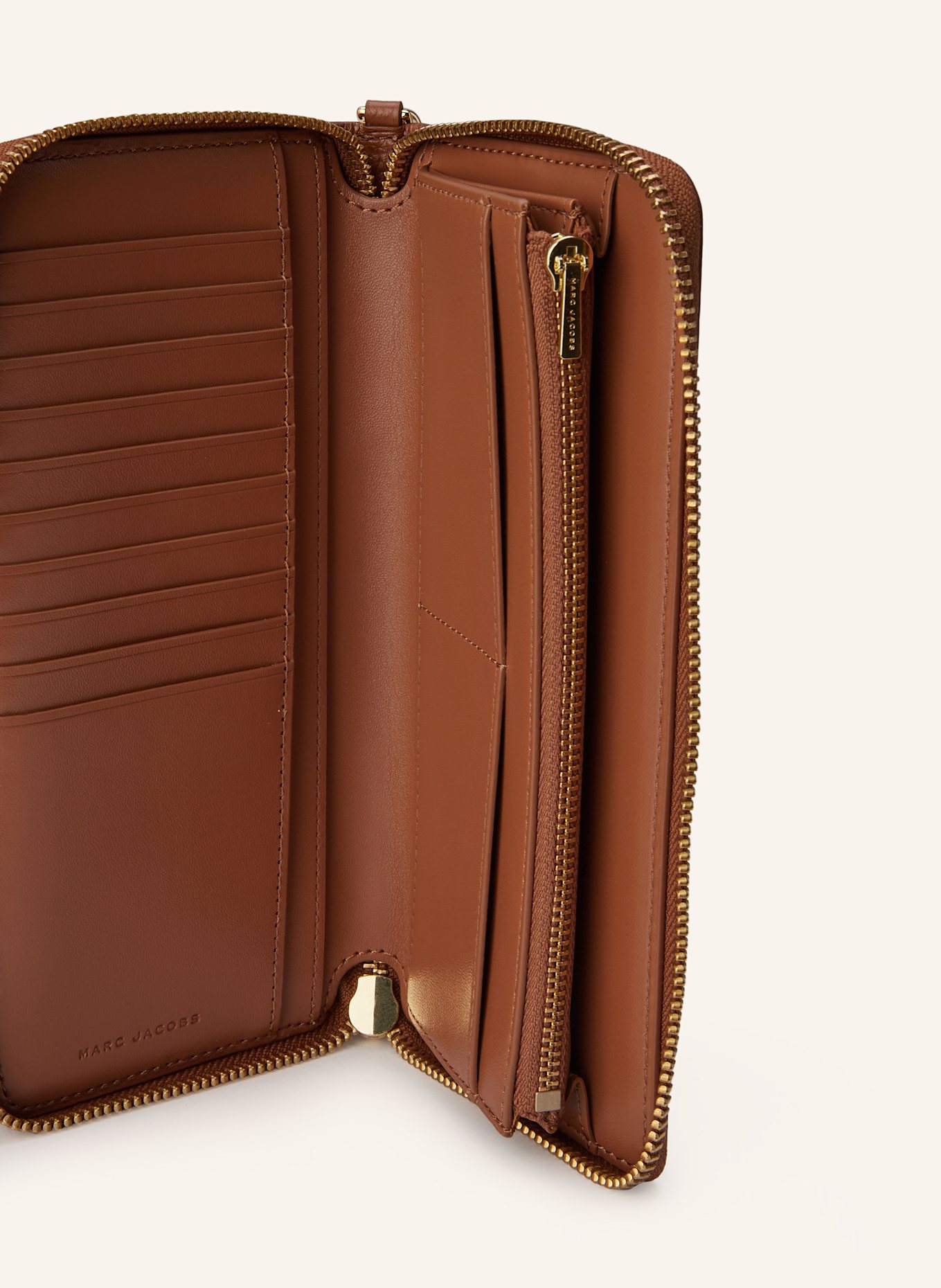 MARC JACOBS Geldbörse THE CONTINENTAL WALLET: BRAUN