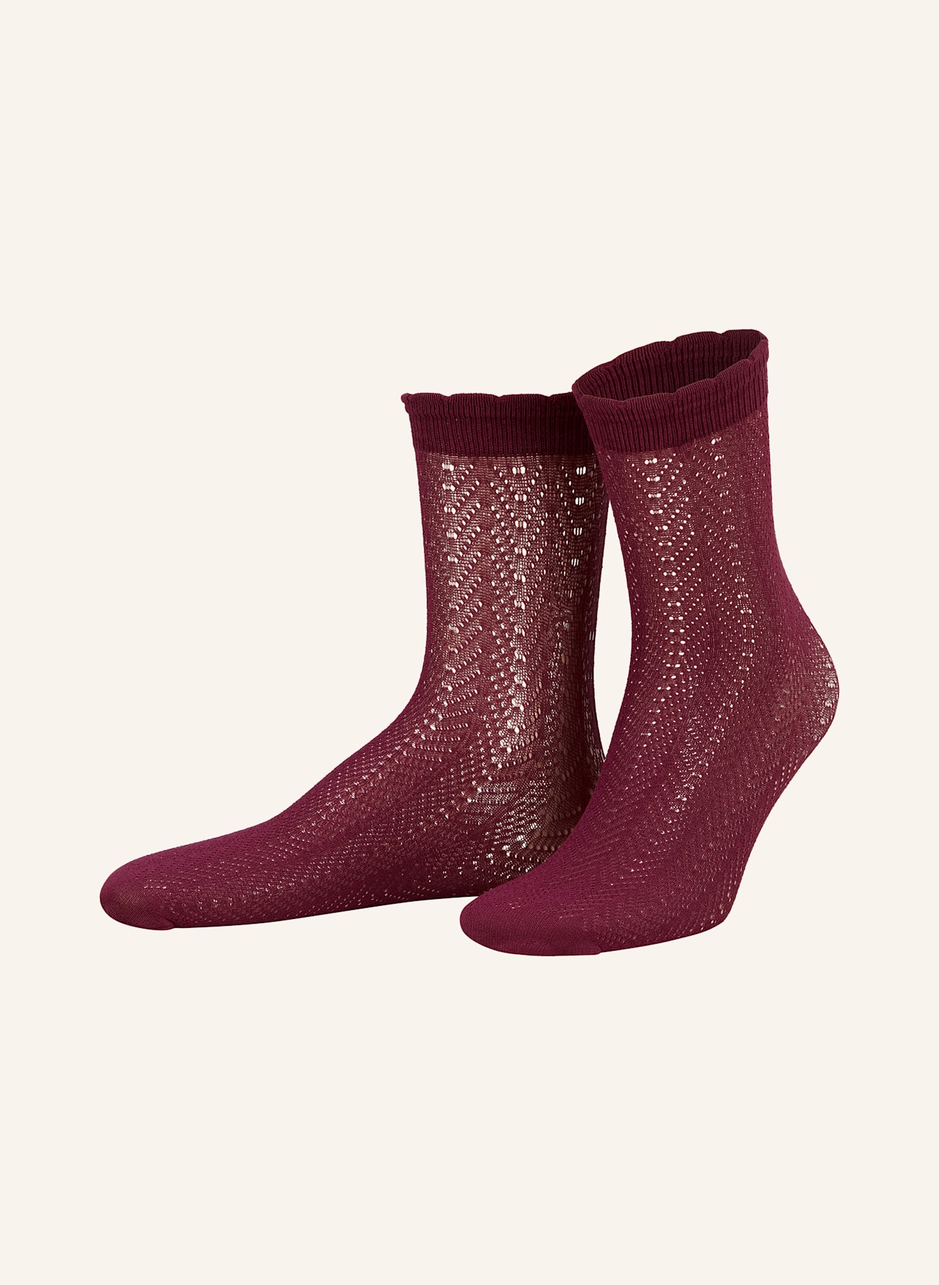 LUSANA Trachtensocken: 20 bordeaux