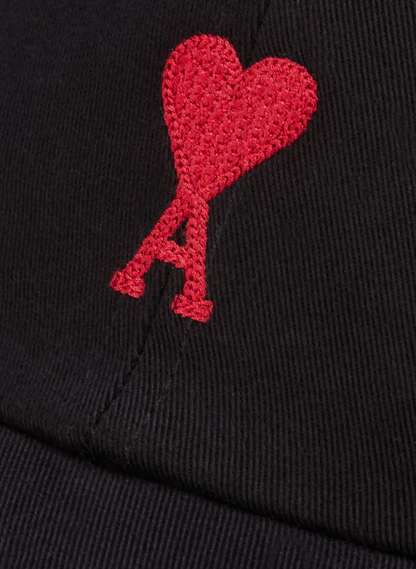 キャップ AMI PARIS Lettering Caps - AMI Paris - Synthetic - Black BLACK Ami de Coeur Stud Cap | AMI PARIS
