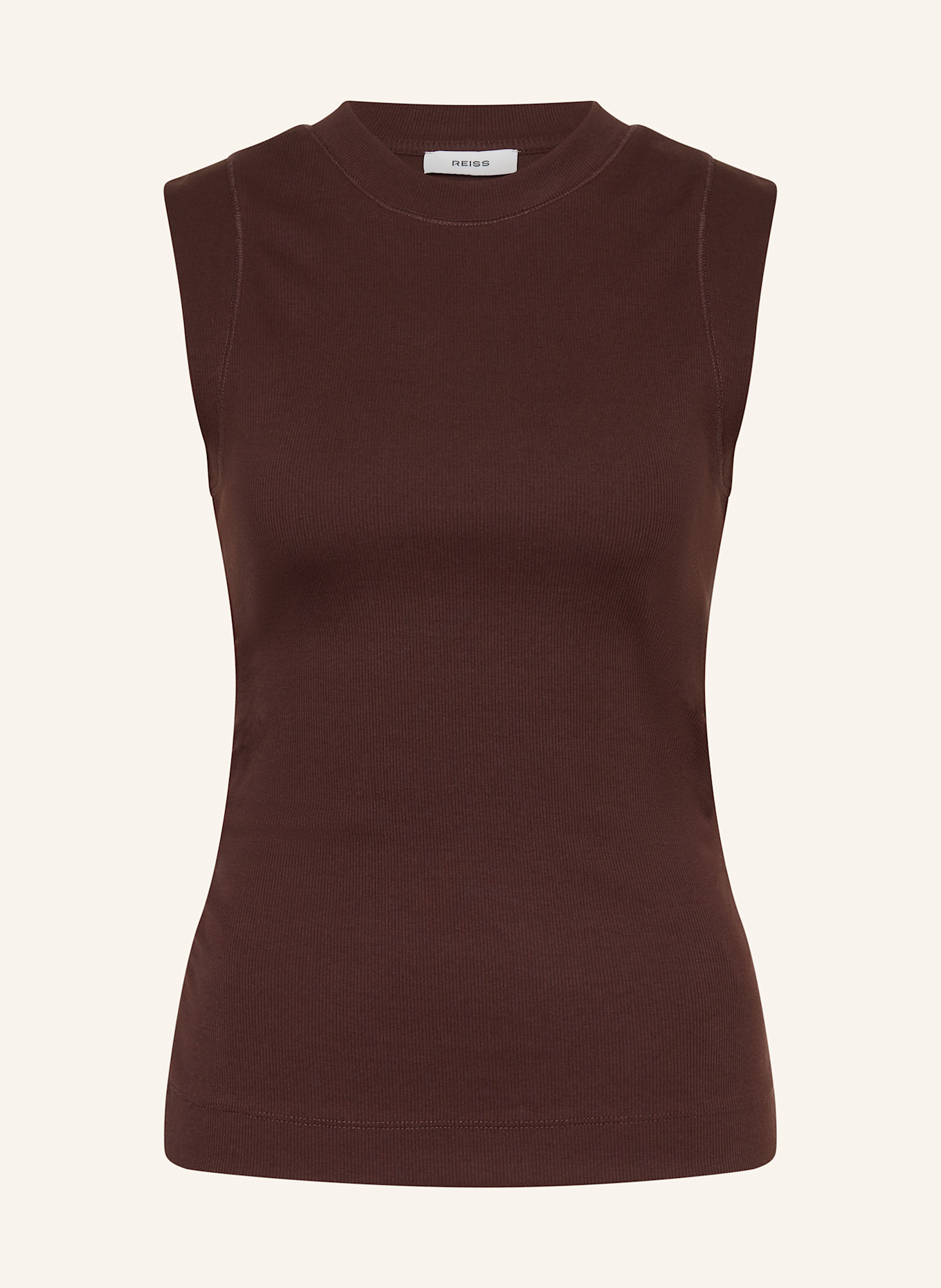 REISS Top TRUDY: MARRON FONCÉ