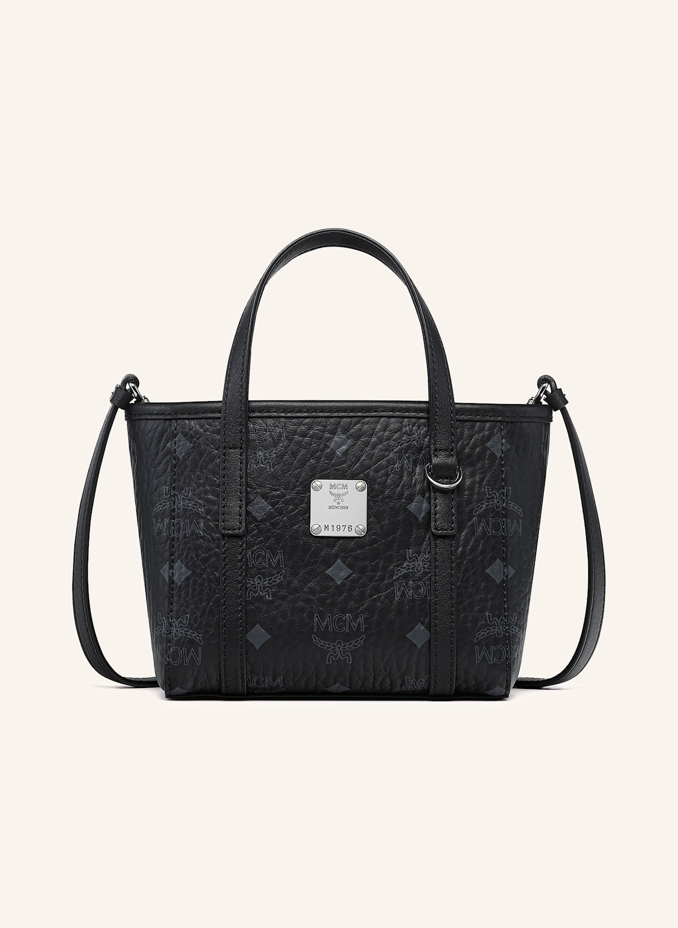 MCM Handtasche TONI VI: SCHWARZ/ GRAU