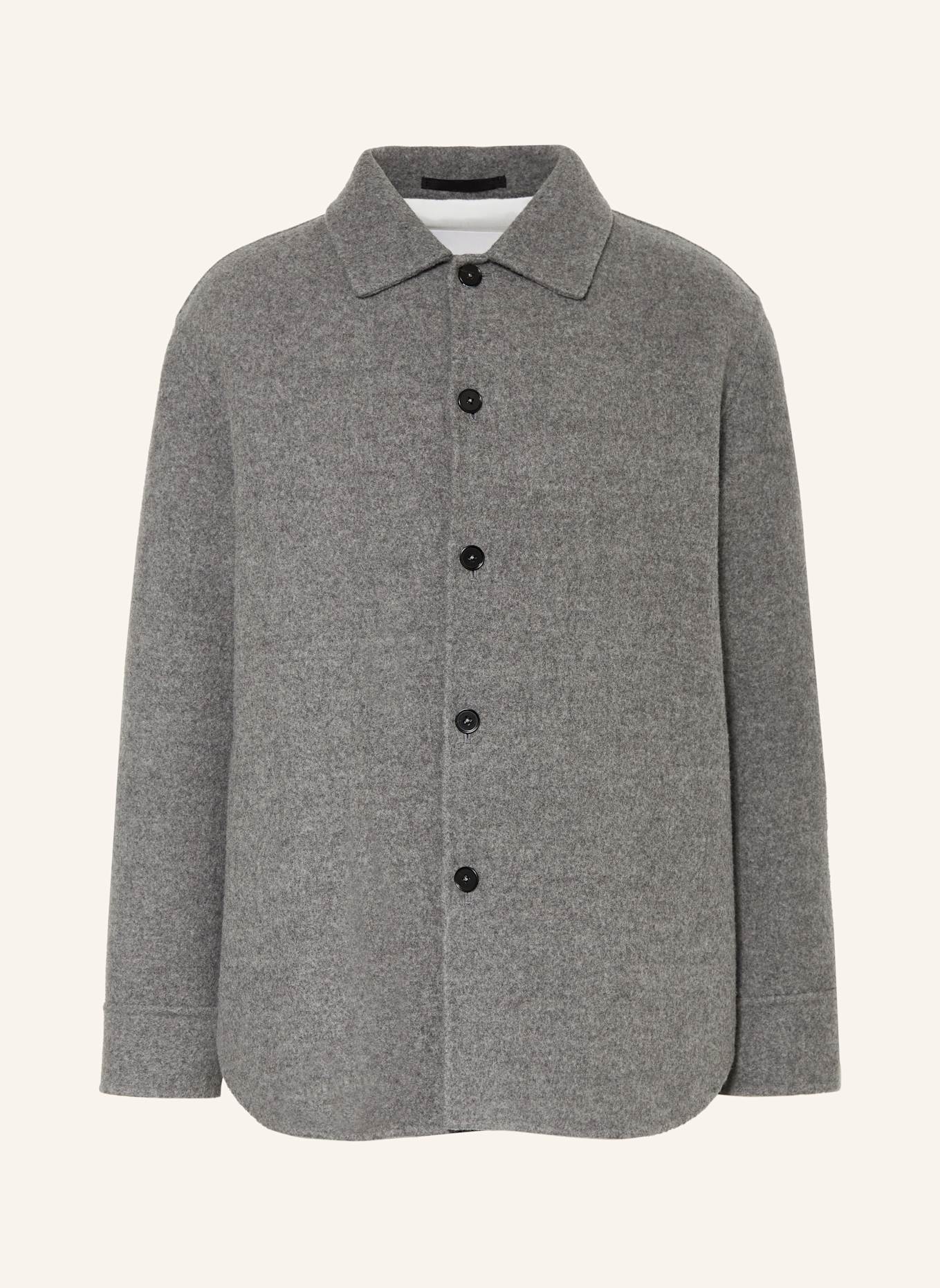 JIL SANDER Overjacket: GRAU