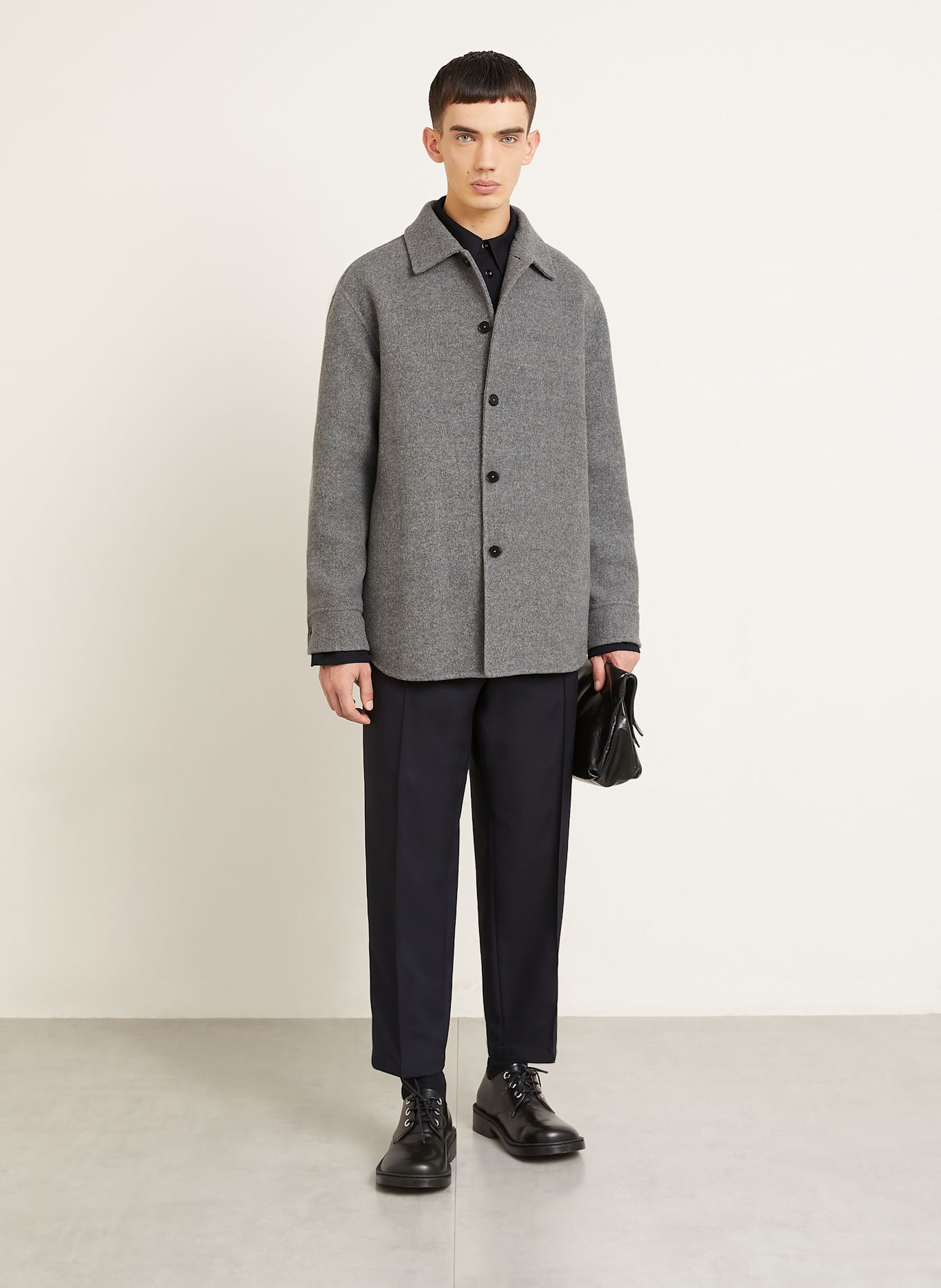 JIL SANDER Overjacket: GRAU