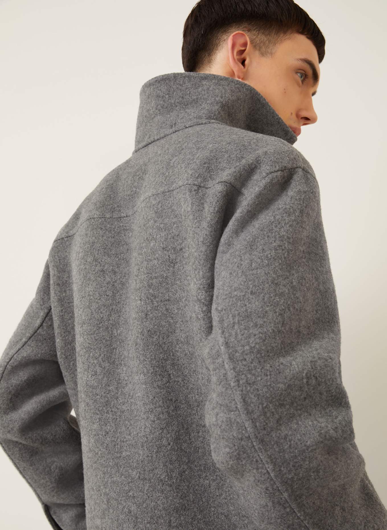 JIL SANDER Overjacket: GRAU