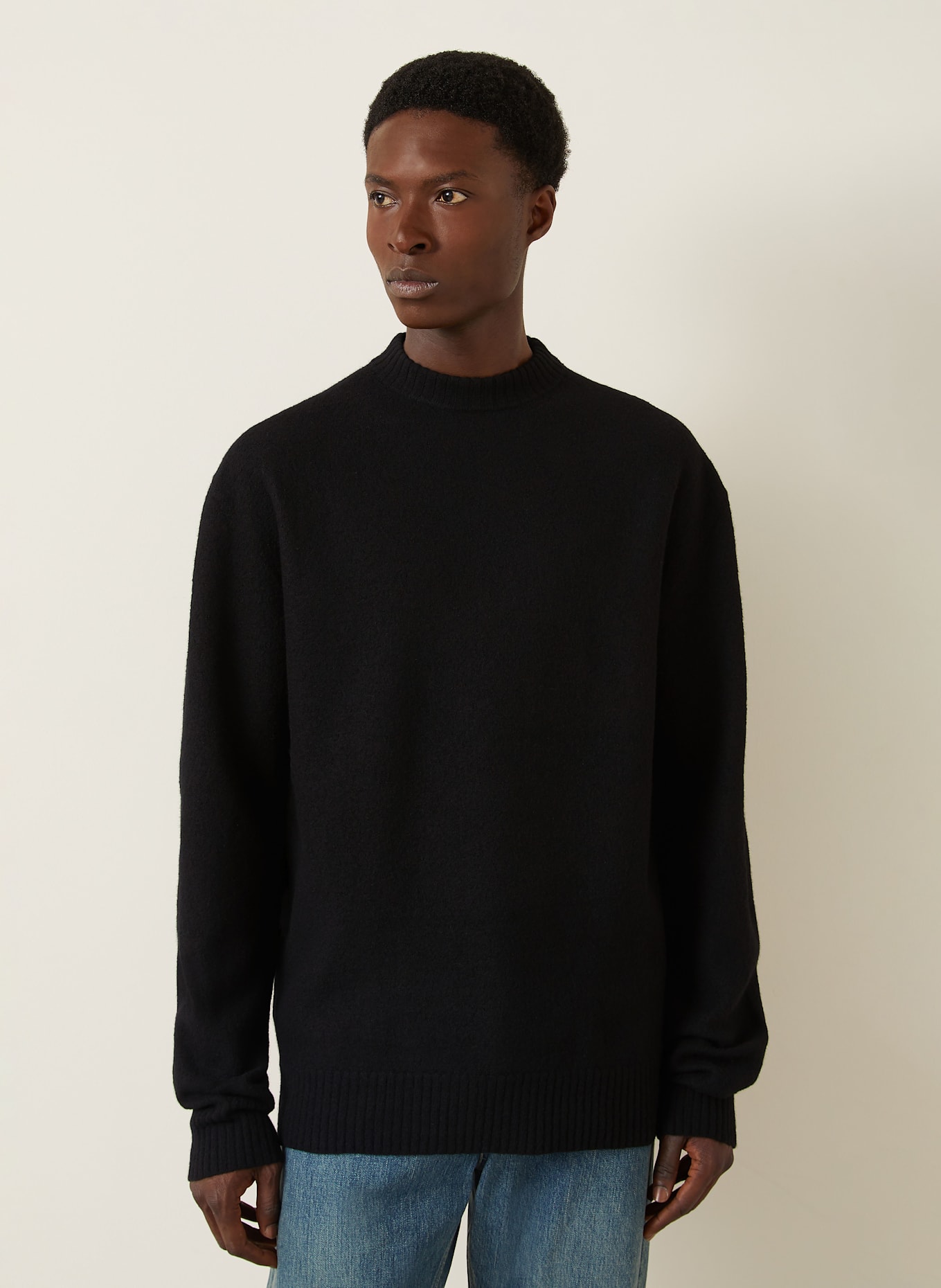 JIL SANDER Sweater: BLACK