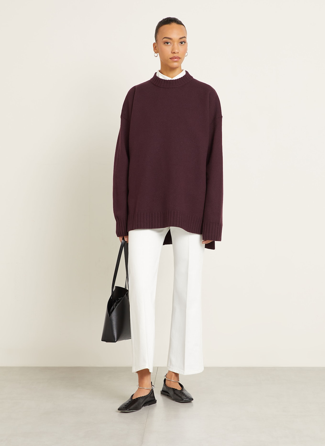 JIL SANDER Pullover: DUNKELBRAUN