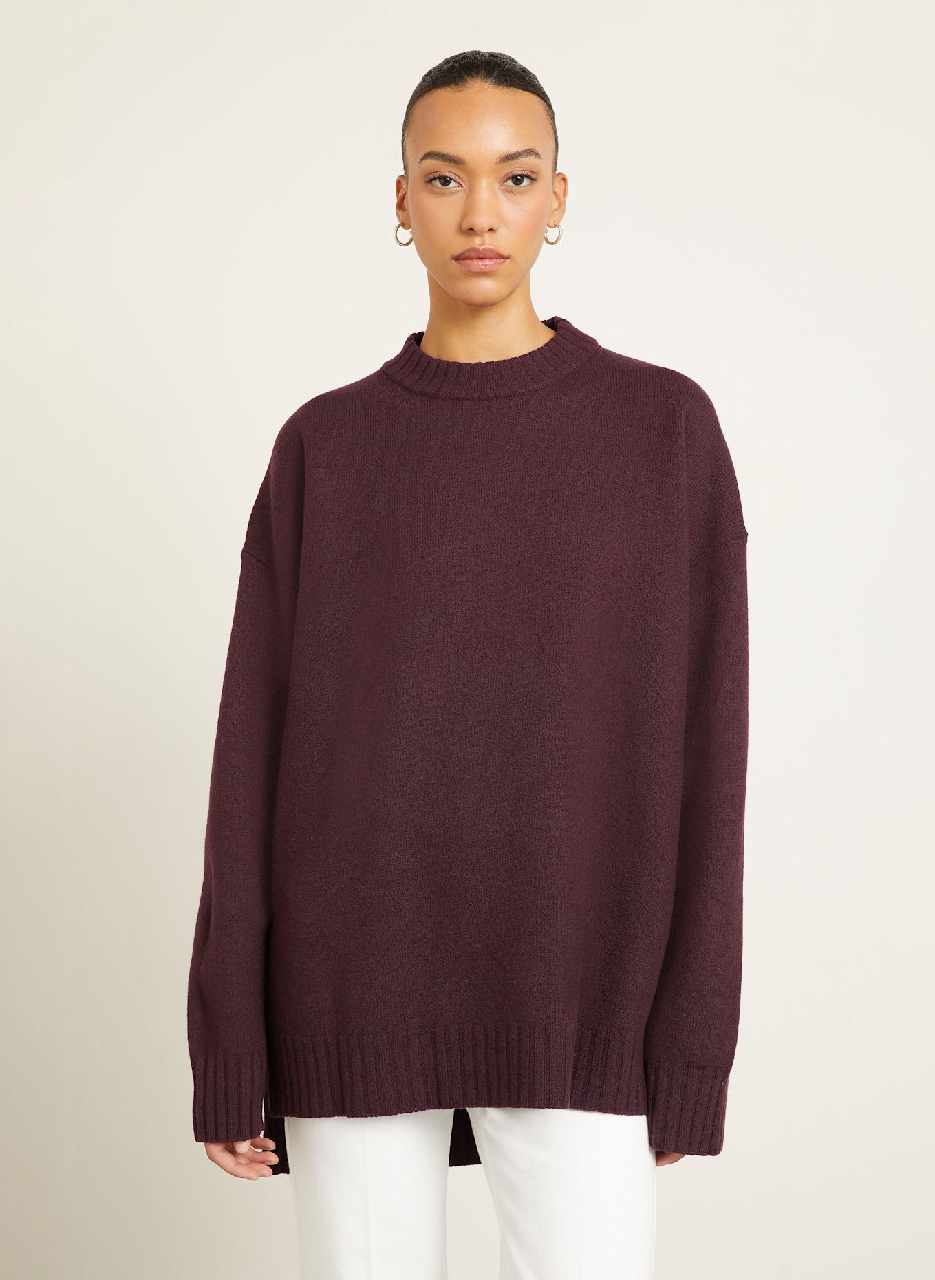JIL SANDER Pullover: DUNKELBRAUN