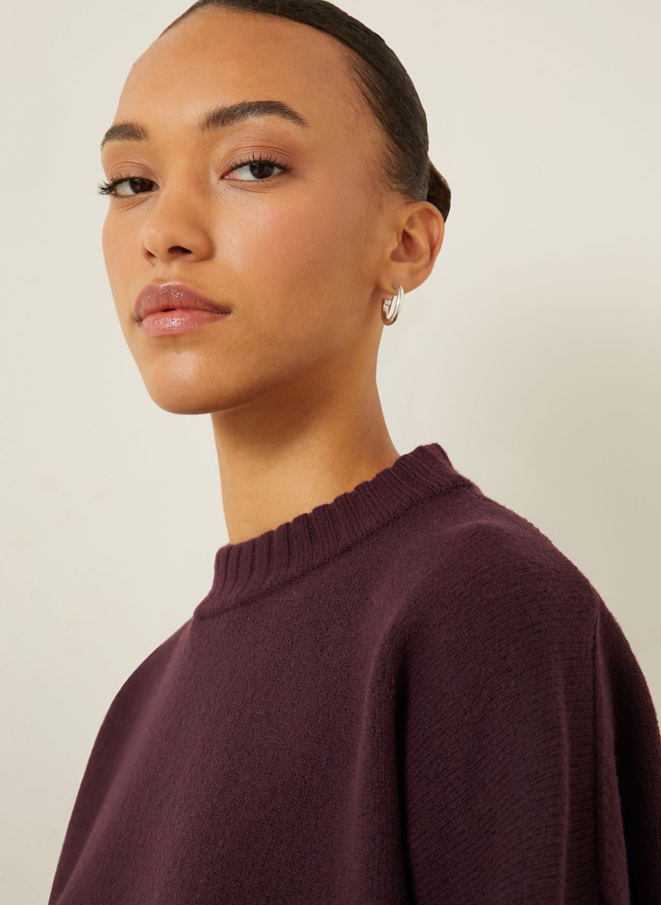 JIL SANDER Pullover: DUNKELBRAUN
