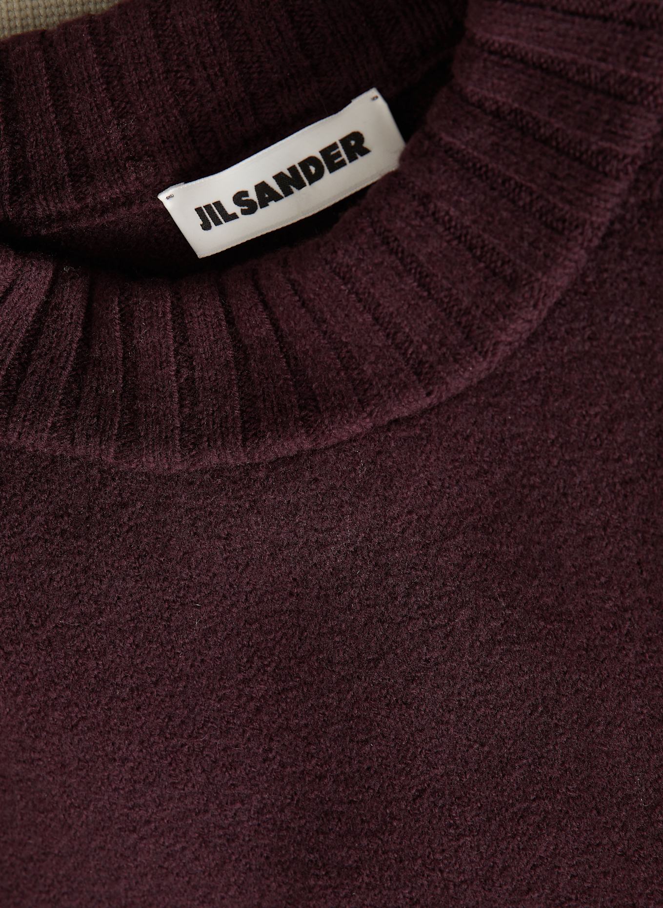 JIL SANDER Pullover: DUNKELBRAUN
