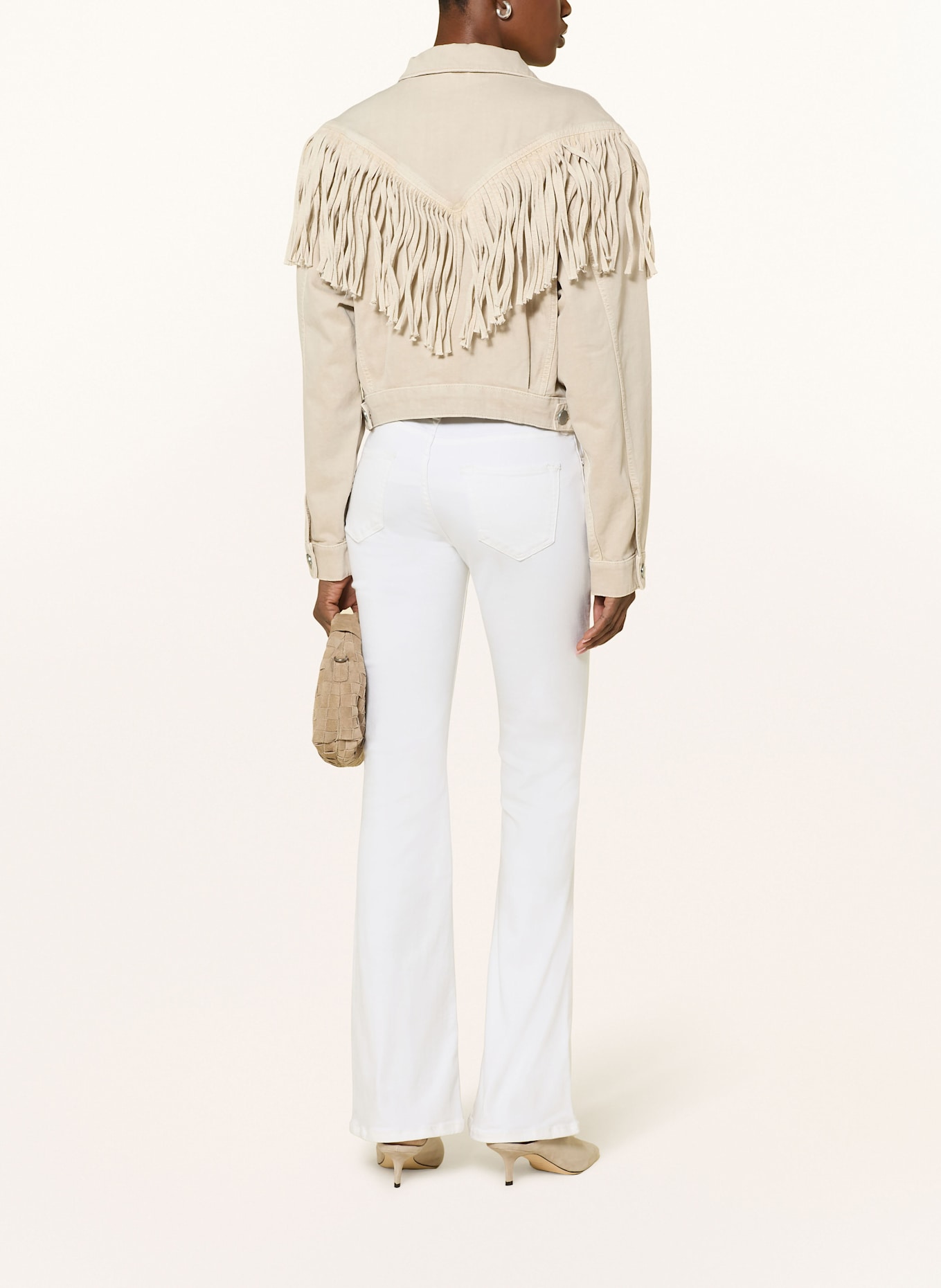TRUE RELIGION Jeansy bootcut BECCA: BIAŁY