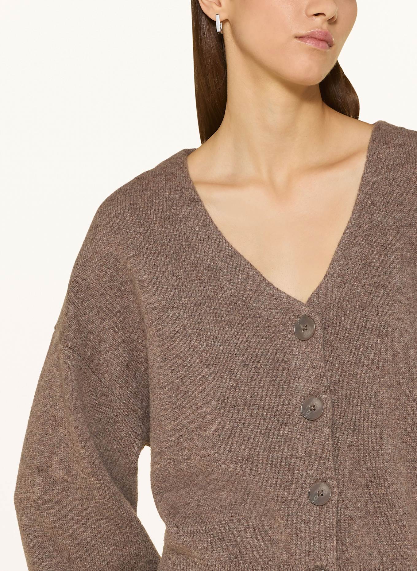 GESTUZ Strickjacke MANIGZ: BRAUN