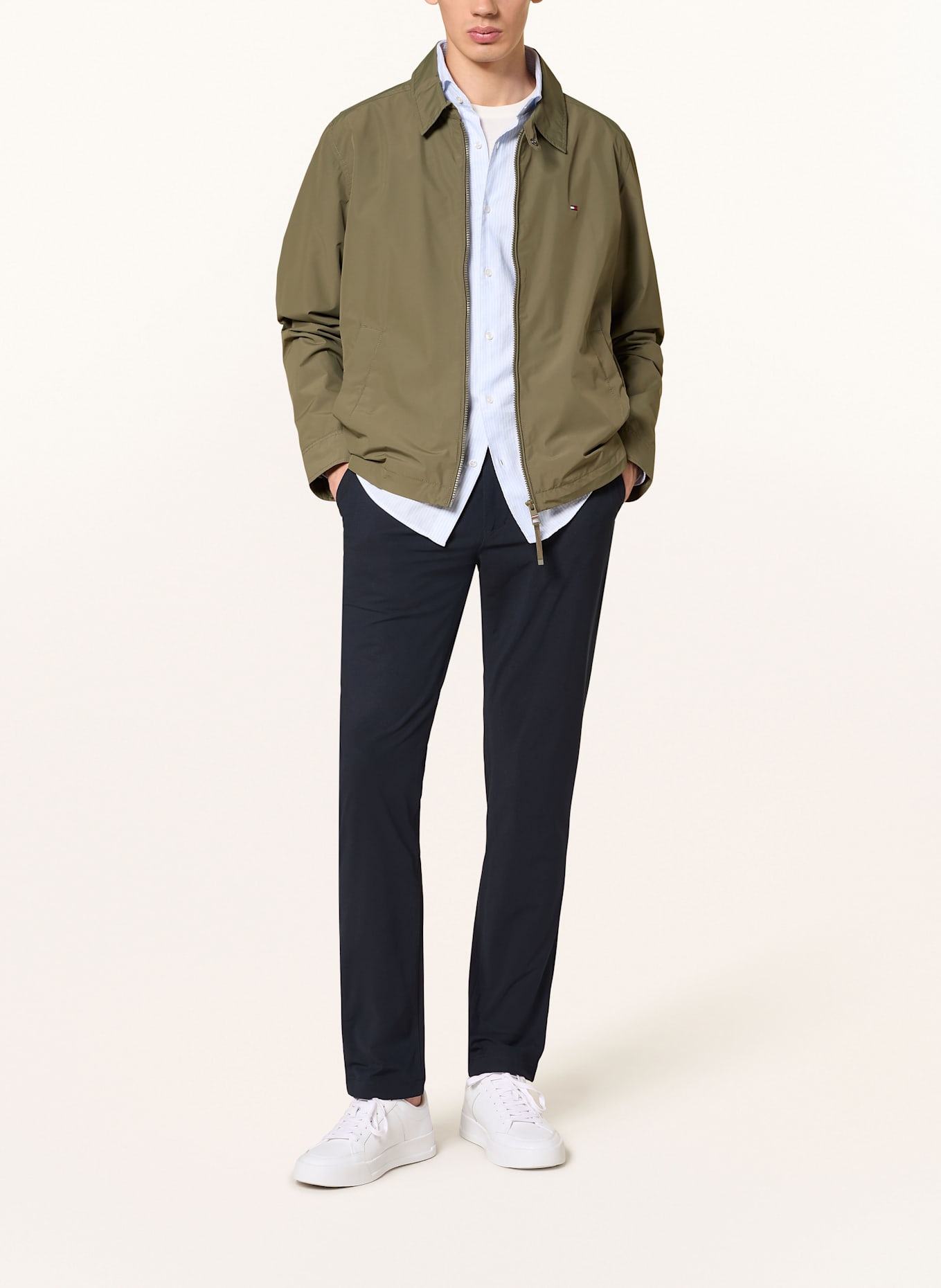 TOMMY HILFIGER Chino DENTON Straight Fit: DUNKELBLAU