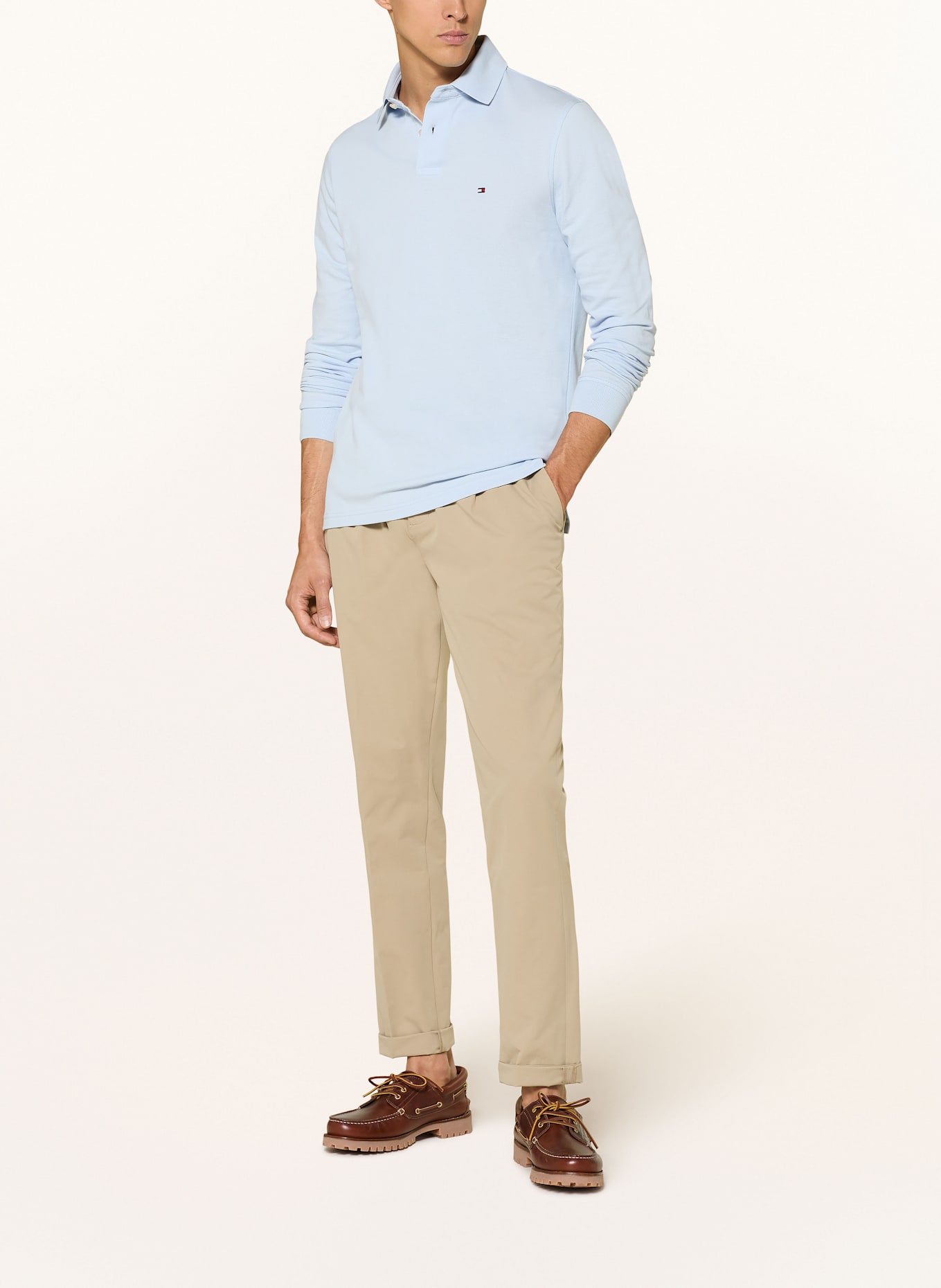 TOMMY HILFIGER Piqué-Poloshirt Regular Fit: HELLBLAU